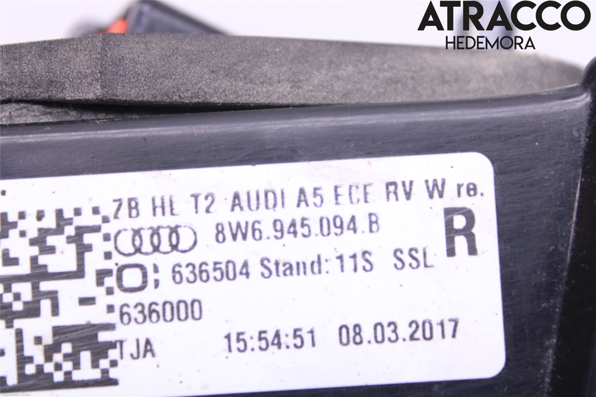 Audi A5 17- Baklykt Høyre  På Luke(Indre)