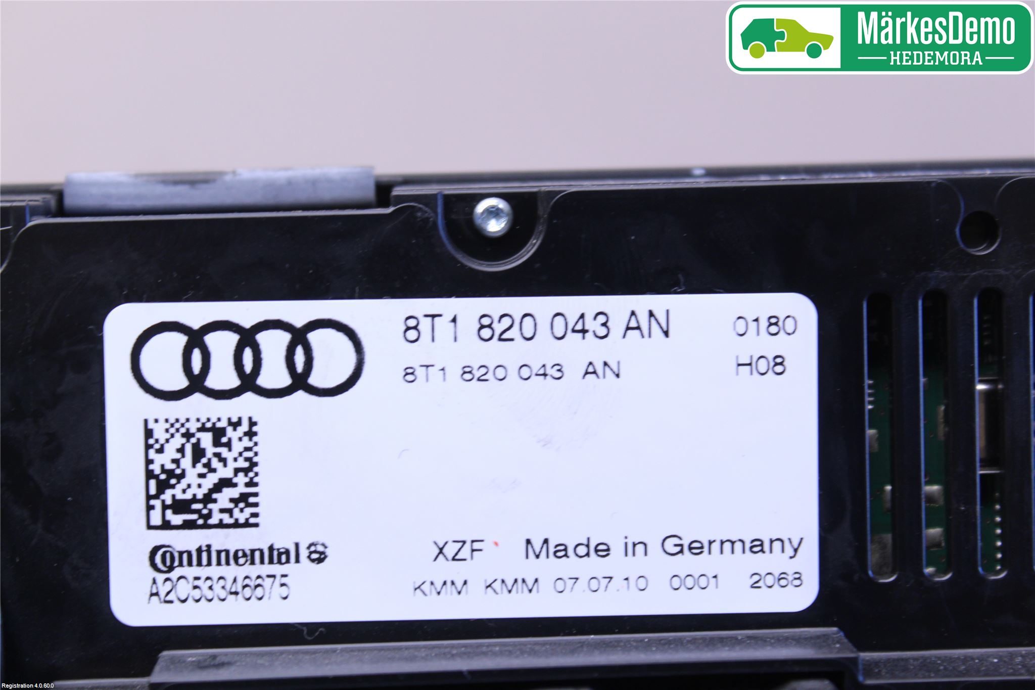 Audi Q5 09-16 Varme Ac Betjening-Display