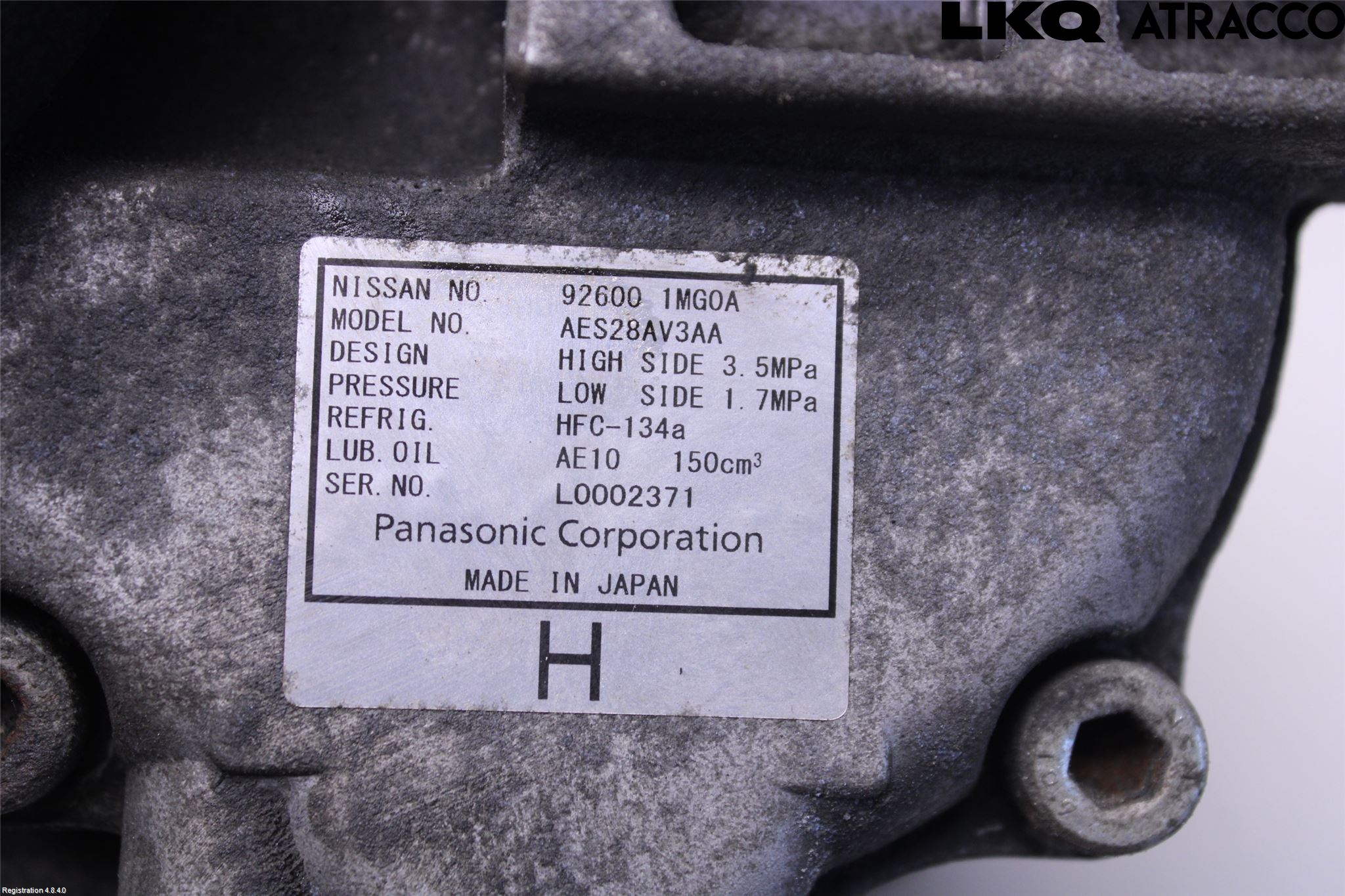 Nissan LEAF 11-17 Varme Ac Kompressor