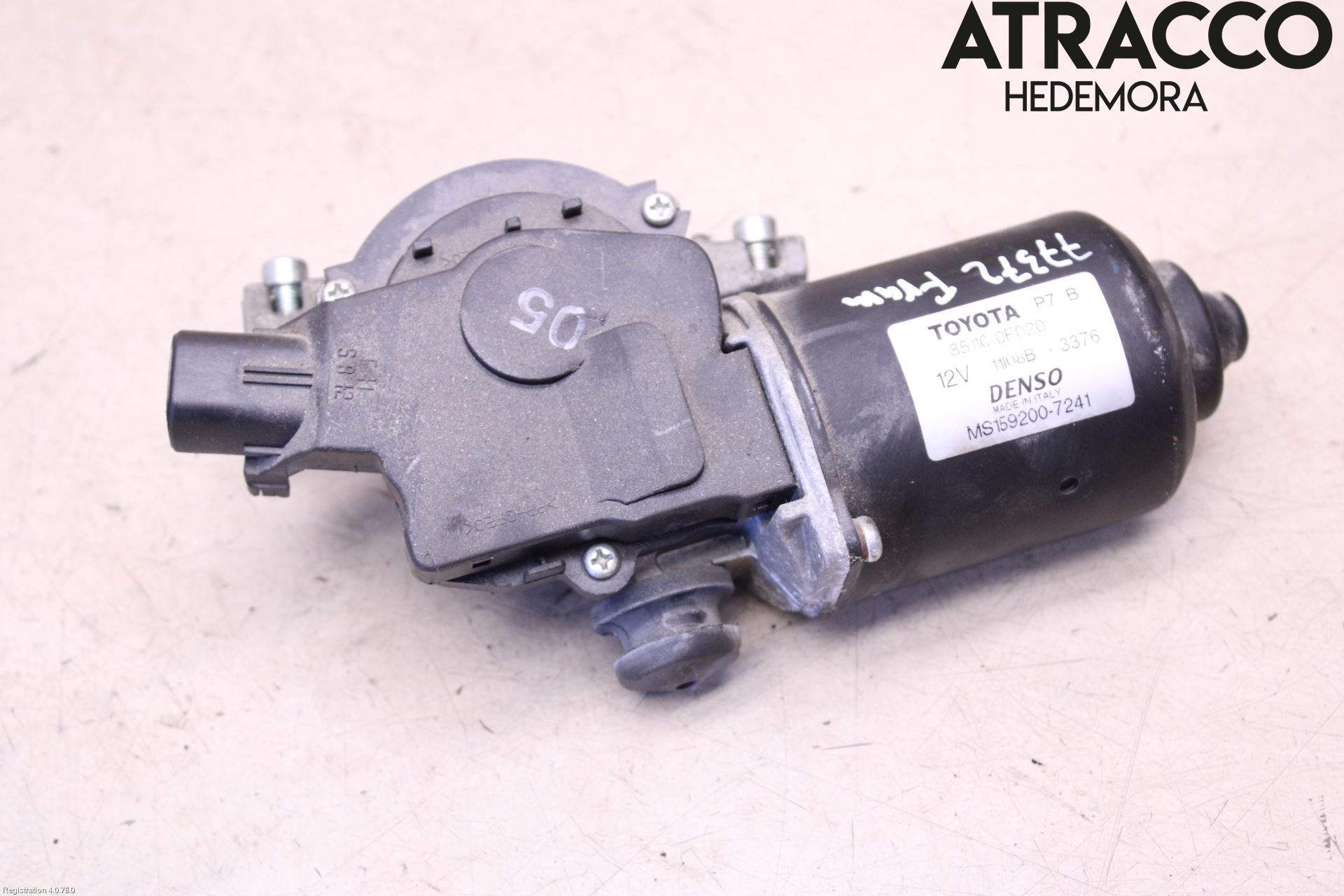 Toyota COROLLA VERSO 08-09 Viskermotor Frontrute
