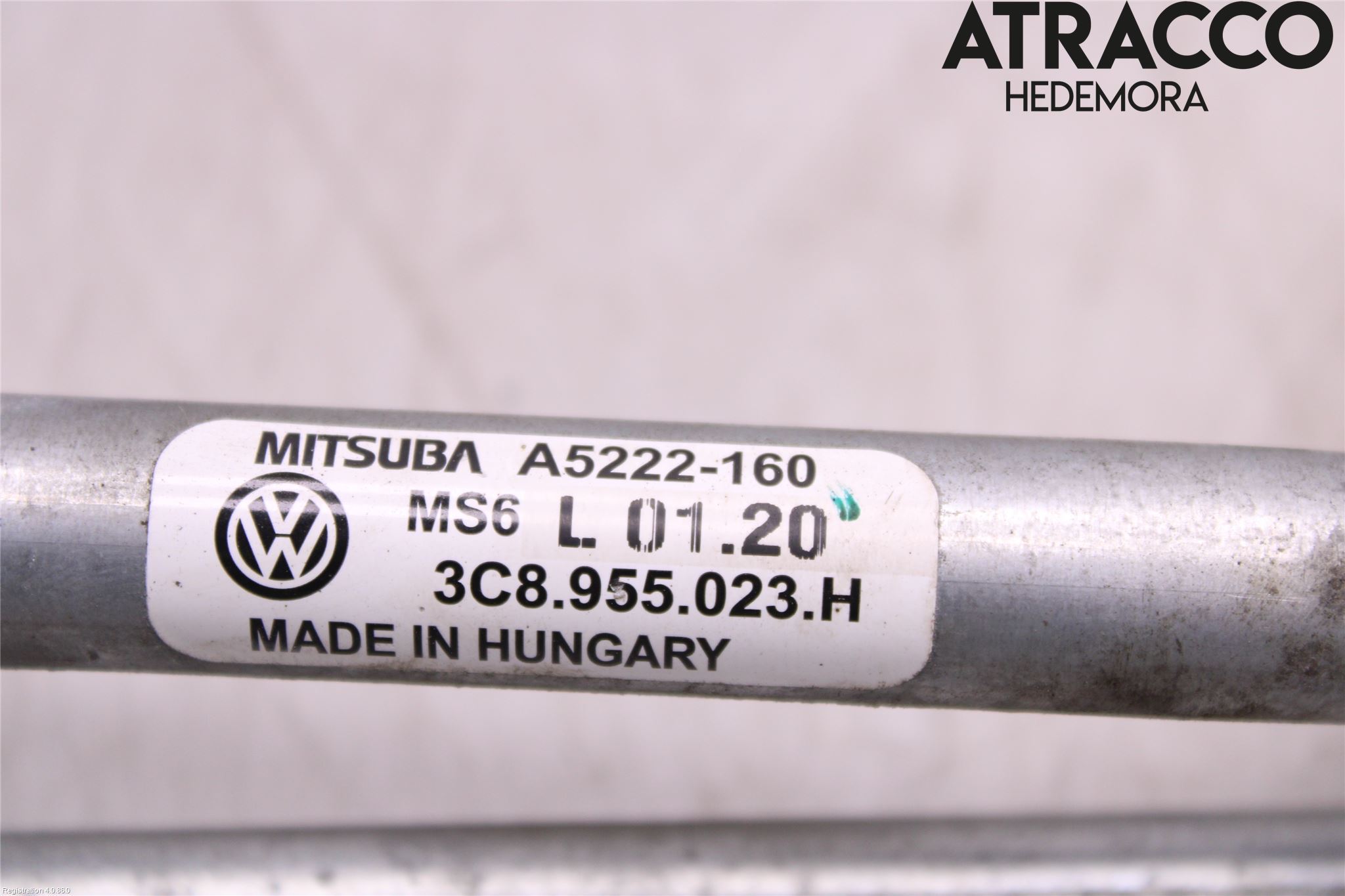 Volkswagen VW PASSAT CC 08-16 Viskeroverføring Frontrute