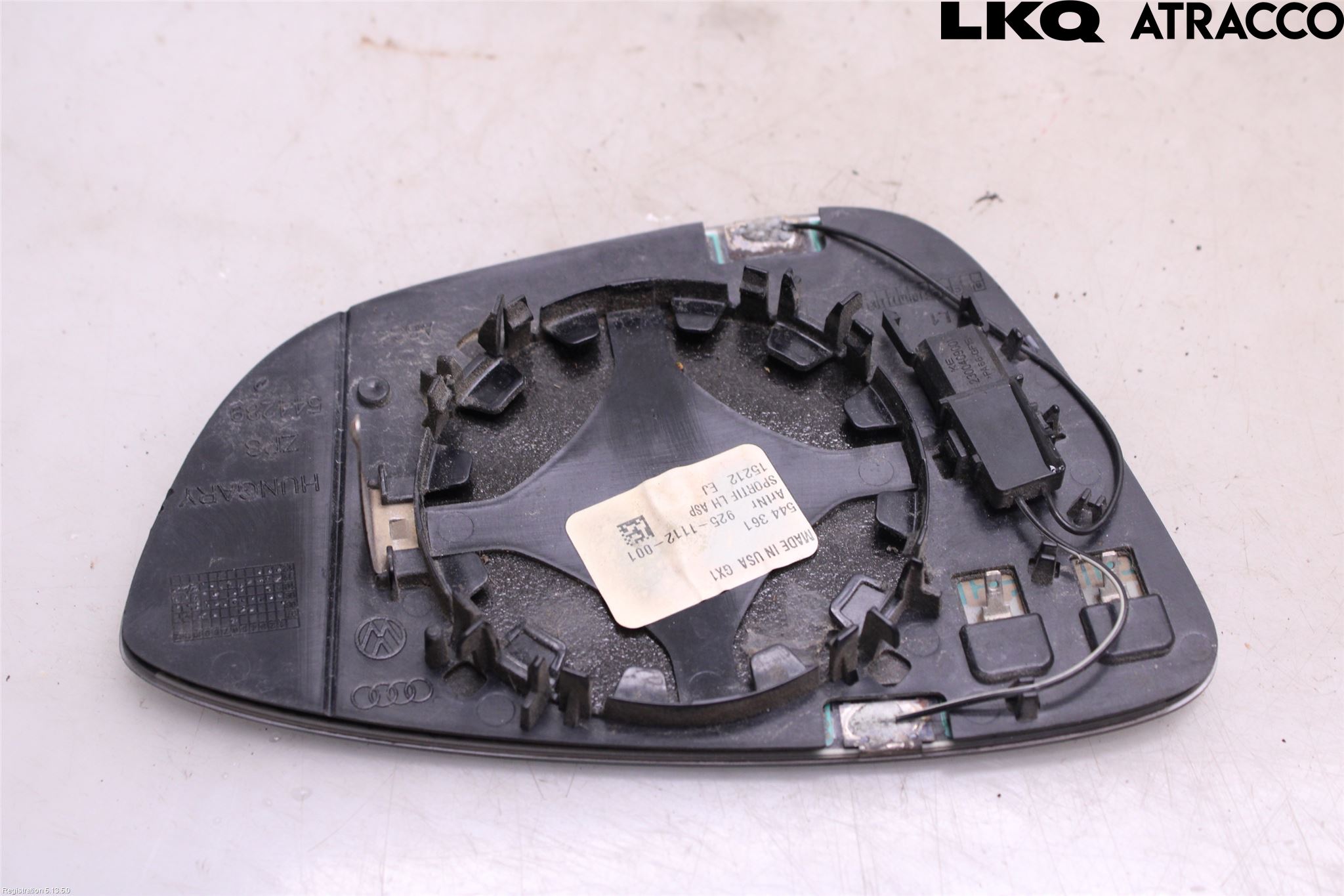 Volkswagen VW PASSAT 11-14 Speil Glass V