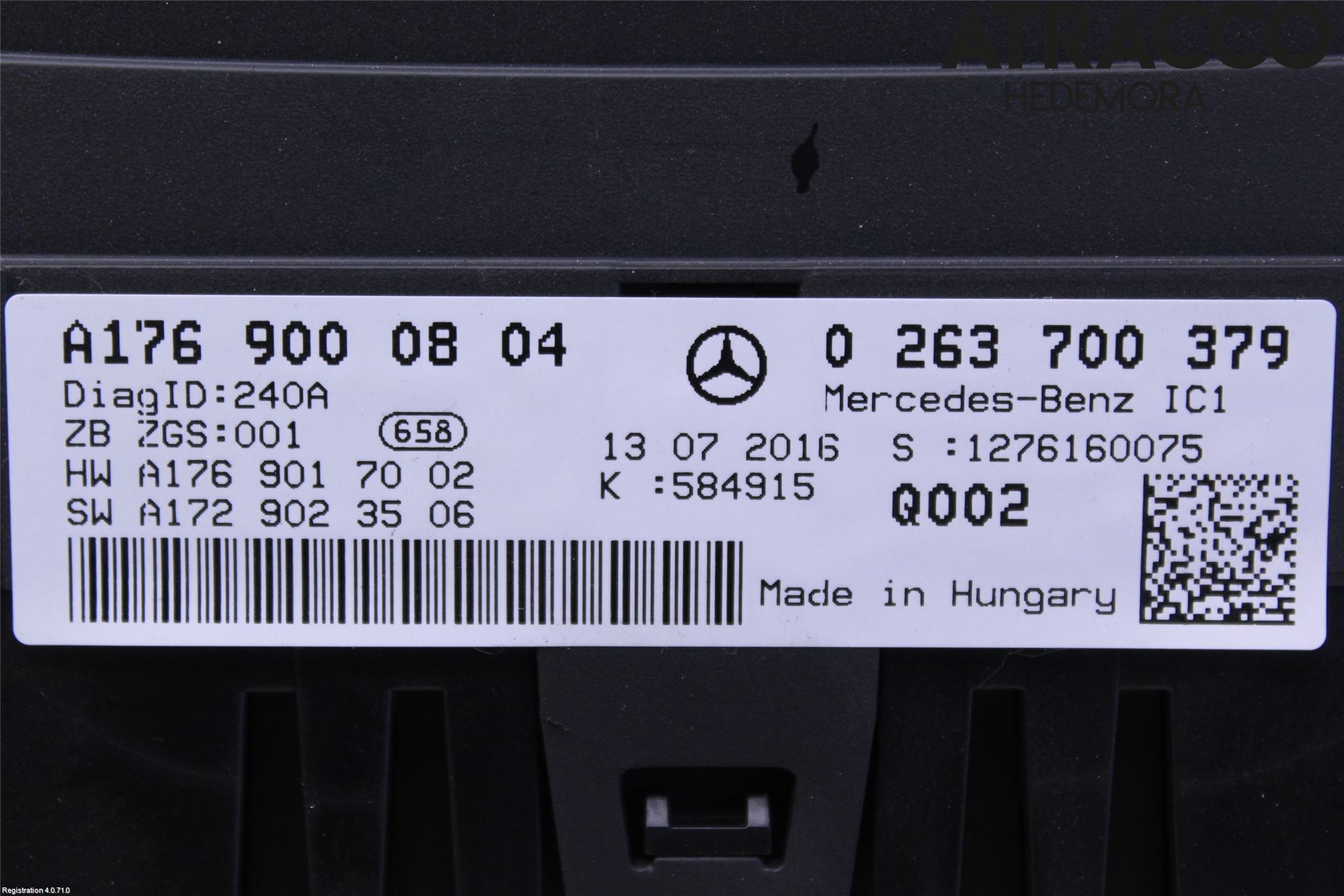 Mercedes-Benz MB A-KLASS (W176) 13-18 Instr Kombinert