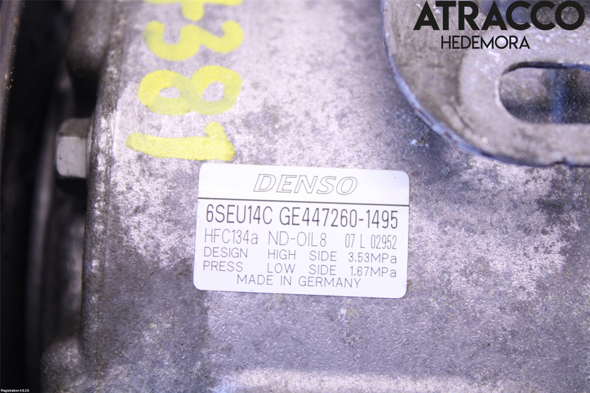 Toyota AVENSIS 09-15 Varme Ac Kompressor
