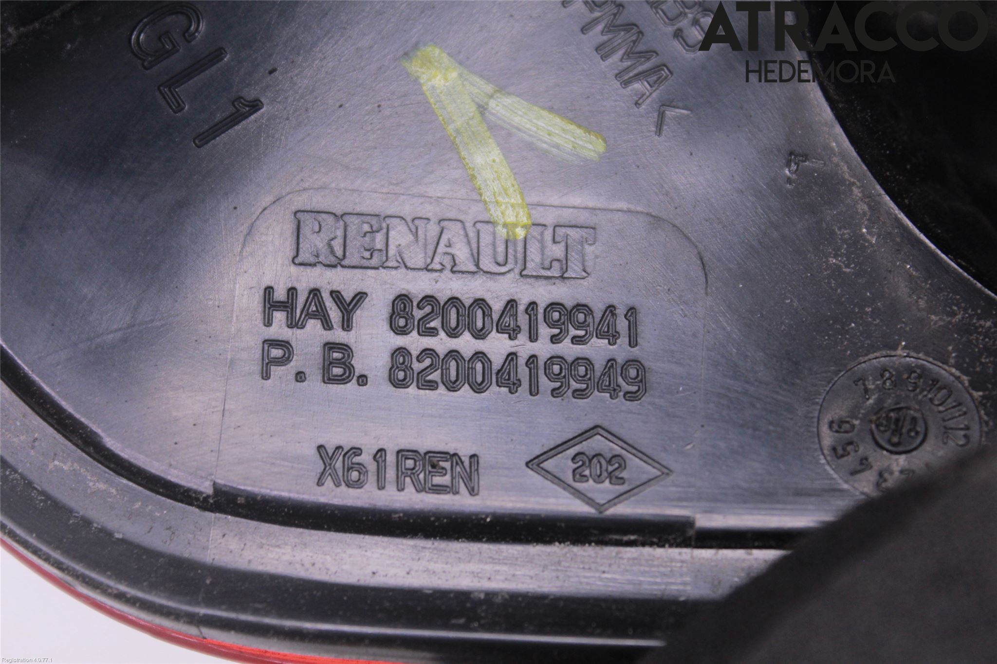 Renault KANGOO II 08-14 Baklykt Venstre