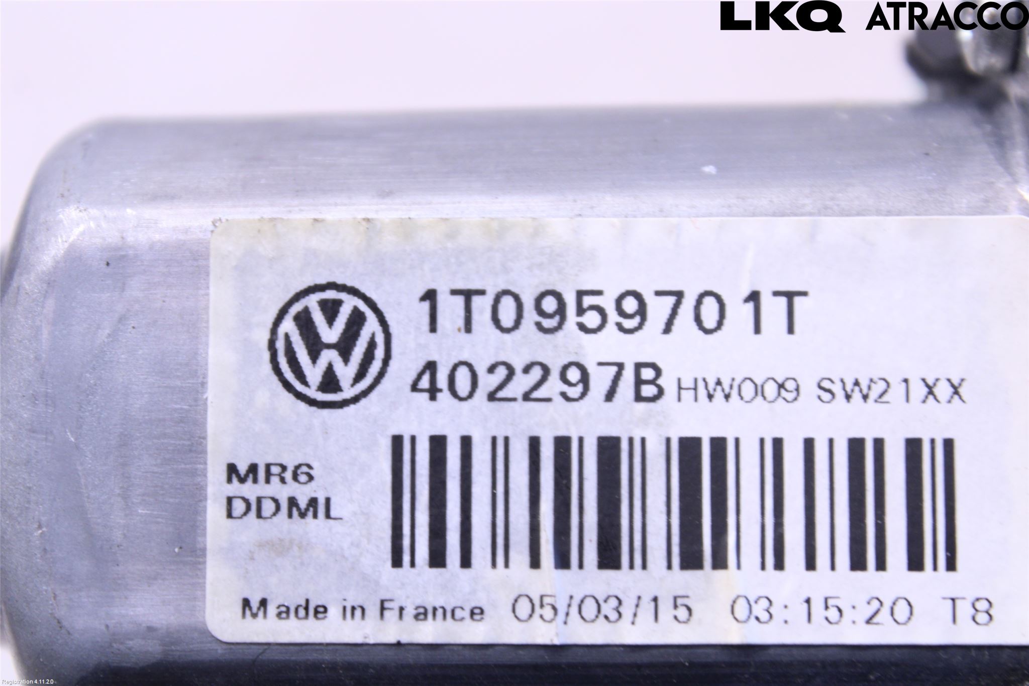 Volkswagen VW CADDY 11-15 Vindusheismotor