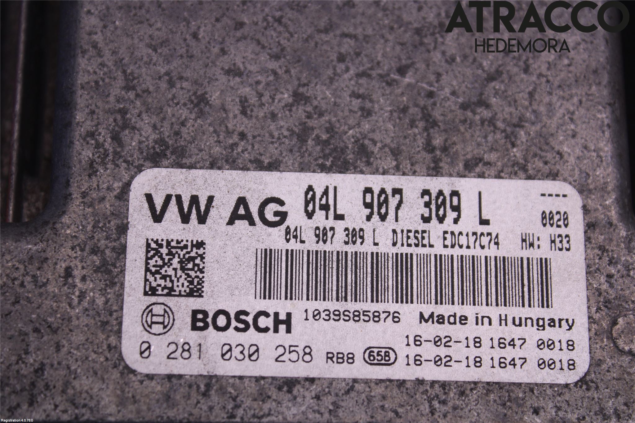 Audi A4/S4 B9 16-19 Styreenhet Dieselpumpe