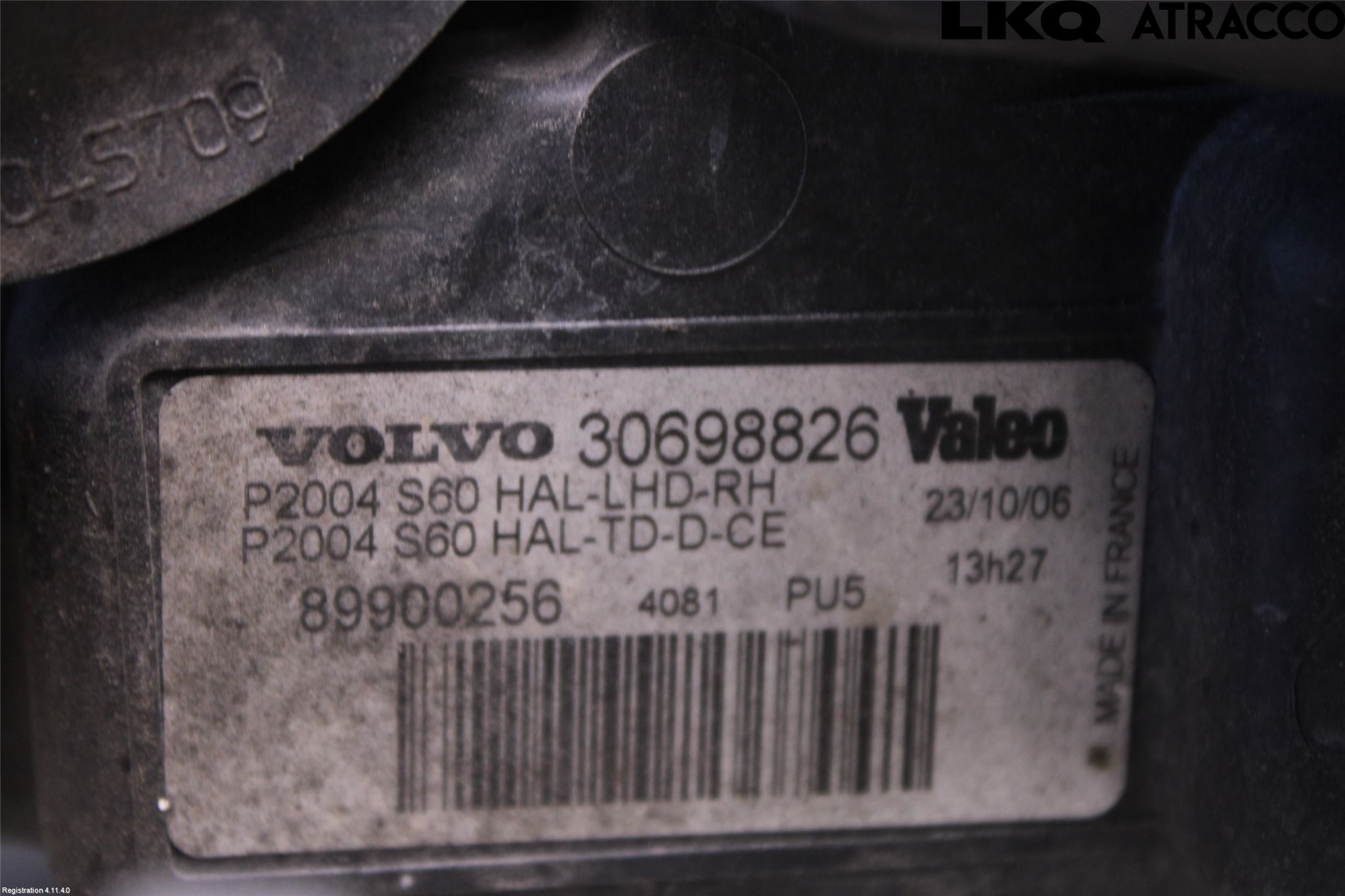 Volvo S60 05-10 Frontlykt Høyre