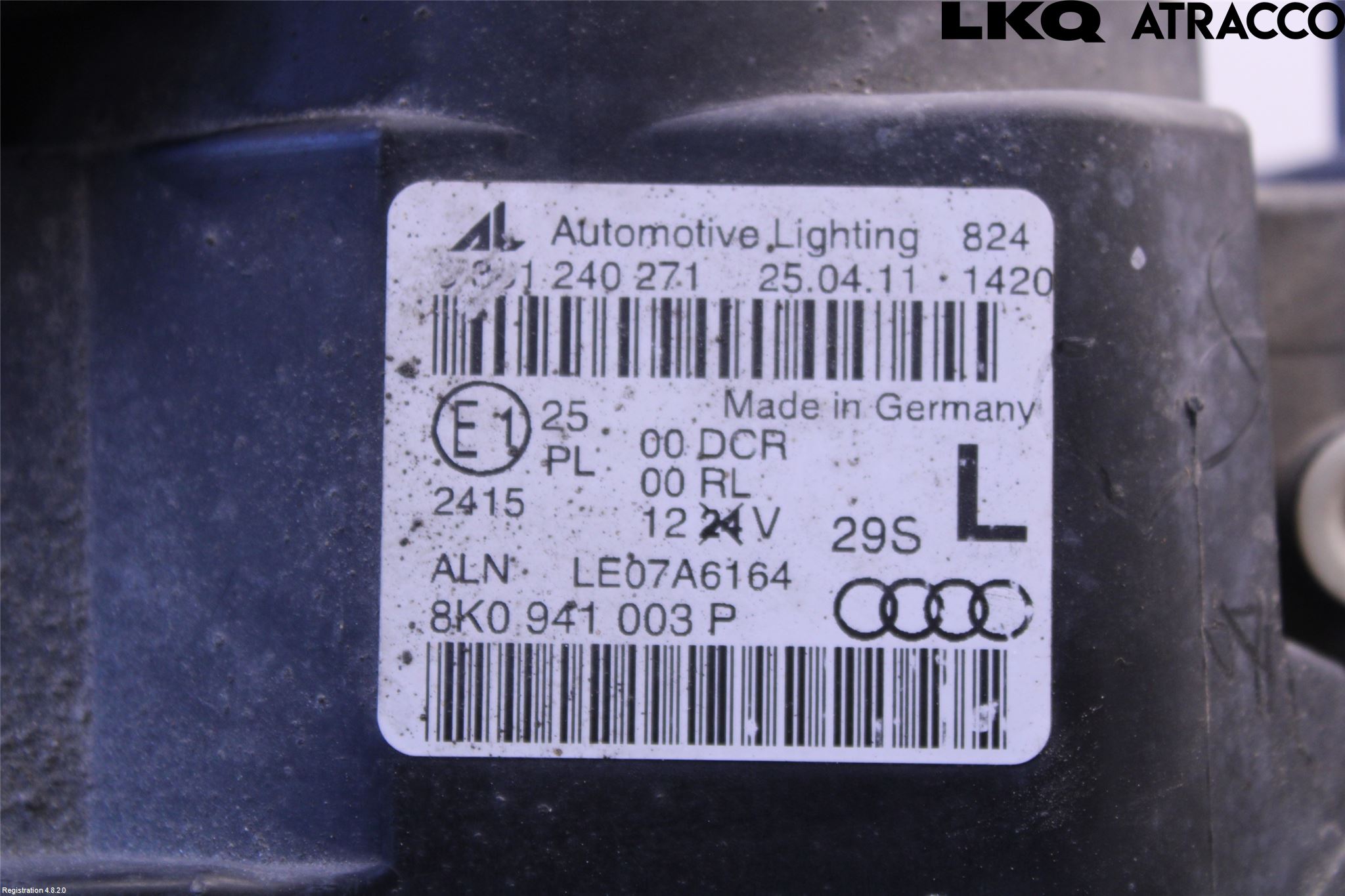 Audi A4/S4 08-11 Frontlykt Venstre