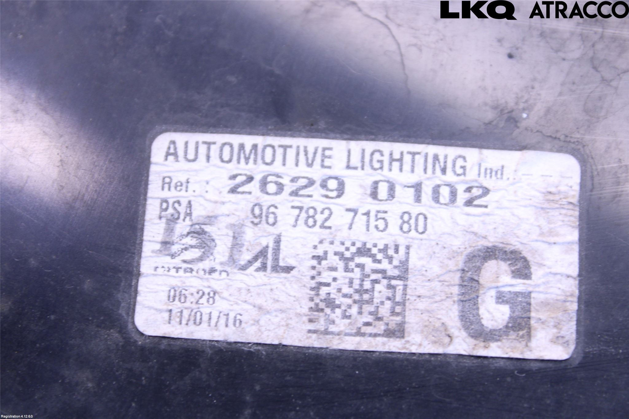 Citroen C4 GRAND PICASSO 14-18 Baklykt Venstre