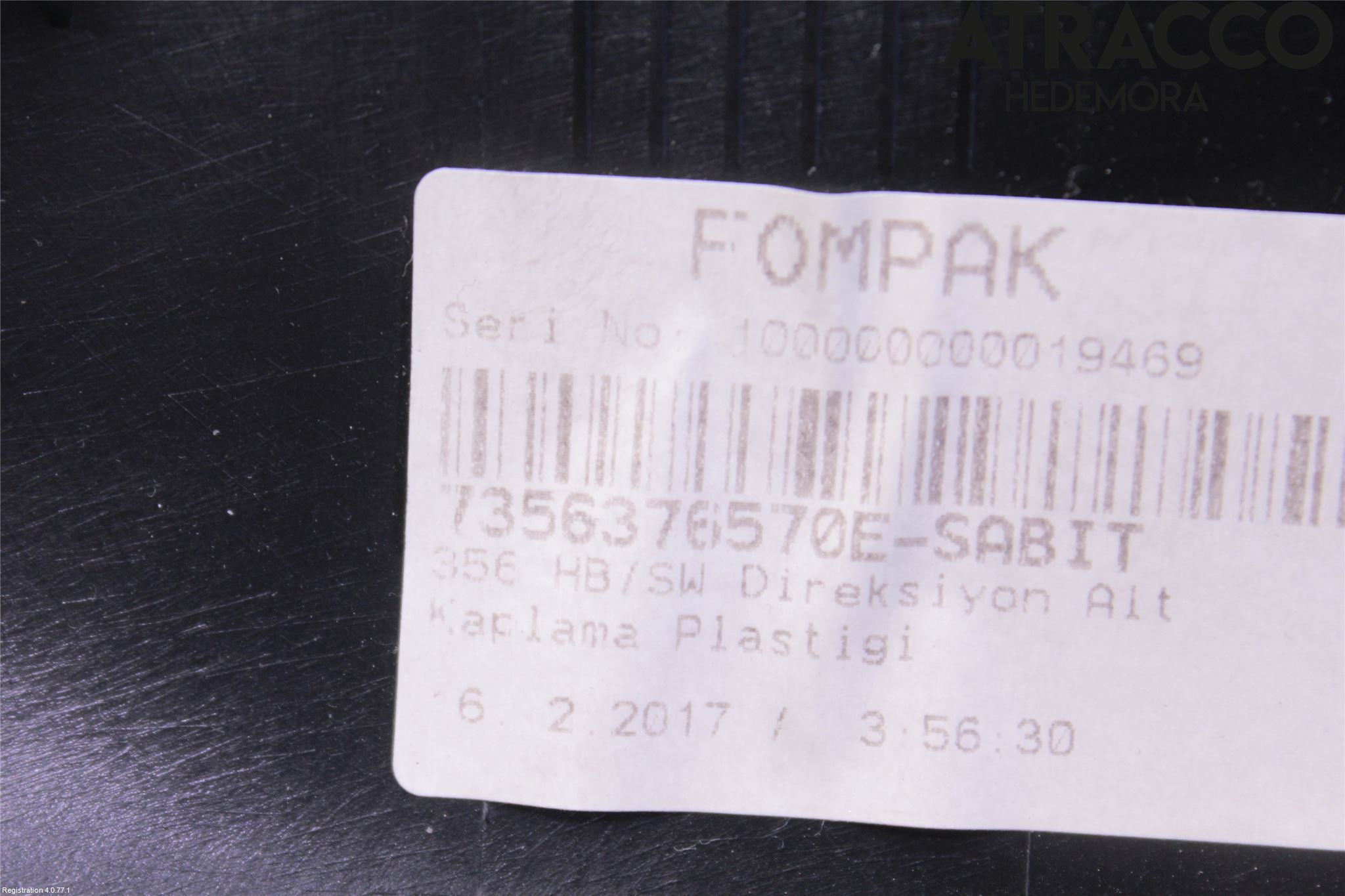 Fiat TIPO/CROSS 16- Rattdeksel - Deksler