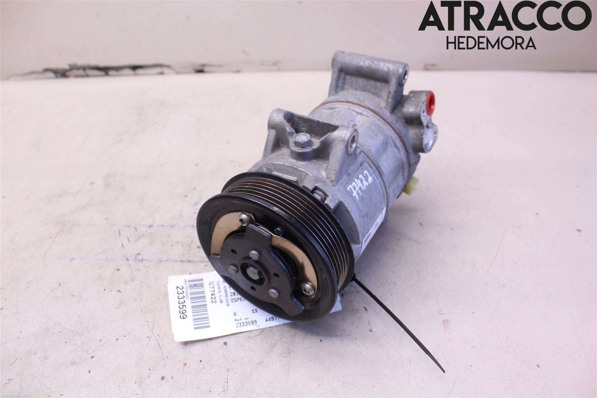 Toyota C-HR 16-23 Varme Ac Kompressor