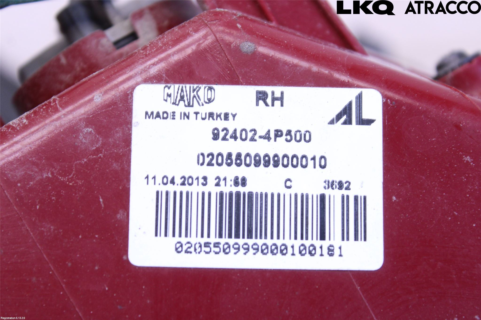 Hyundai i20 PB 09-14 Baklykt Høyre