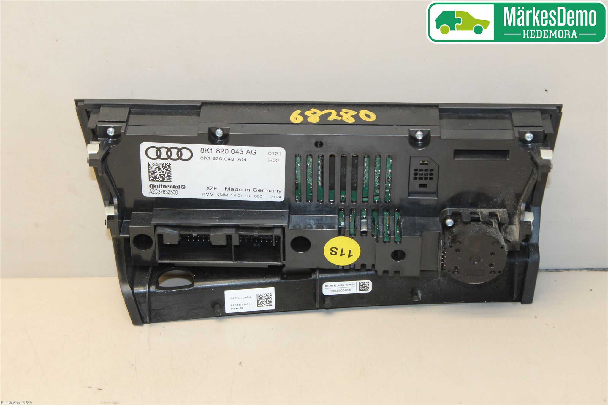 Audi A4 12-15 Varme Ac Betjening-Display