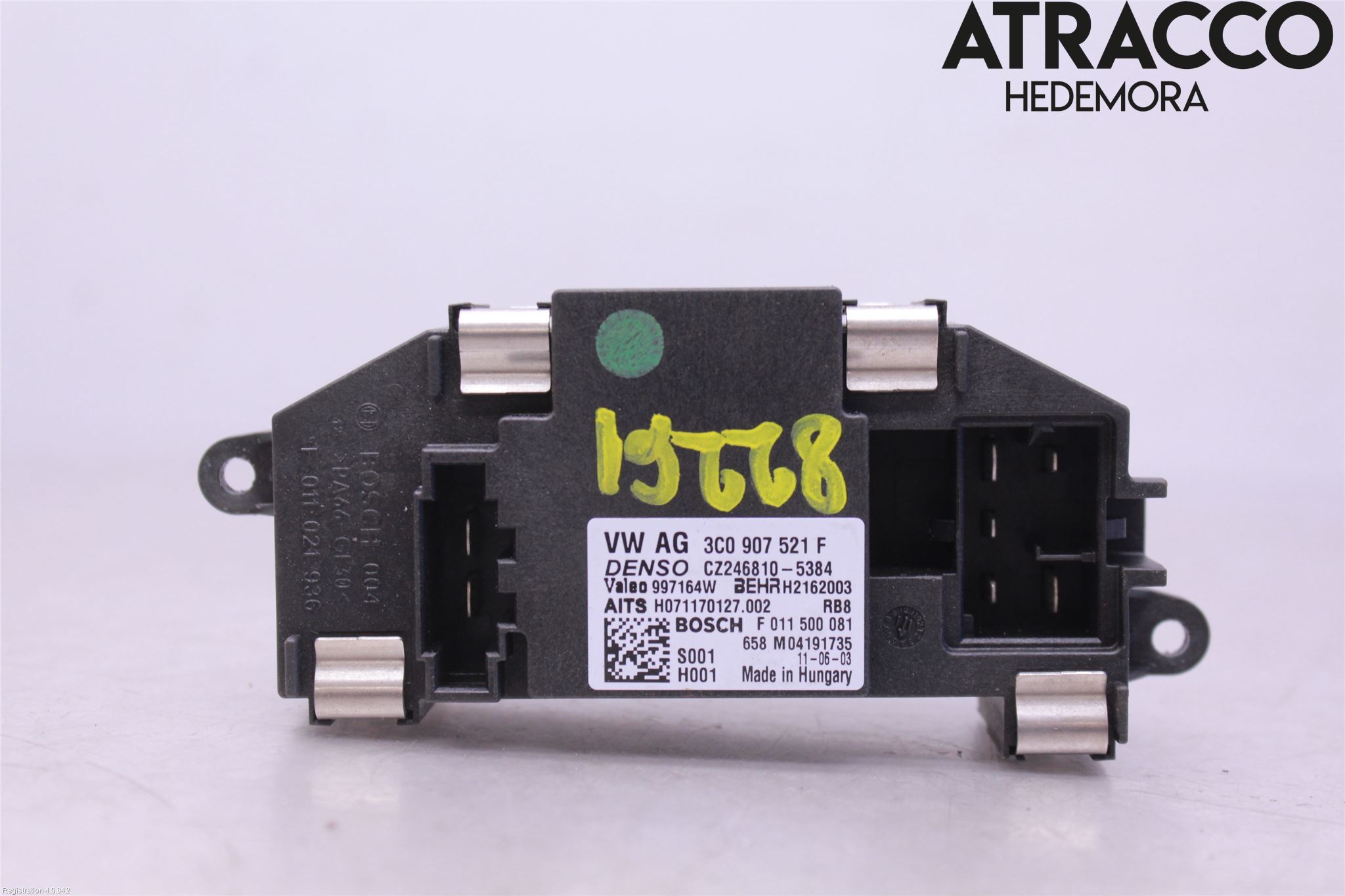 Volkswagen VW TIGUAN 07-16 Varmeapparat Viftemotstand