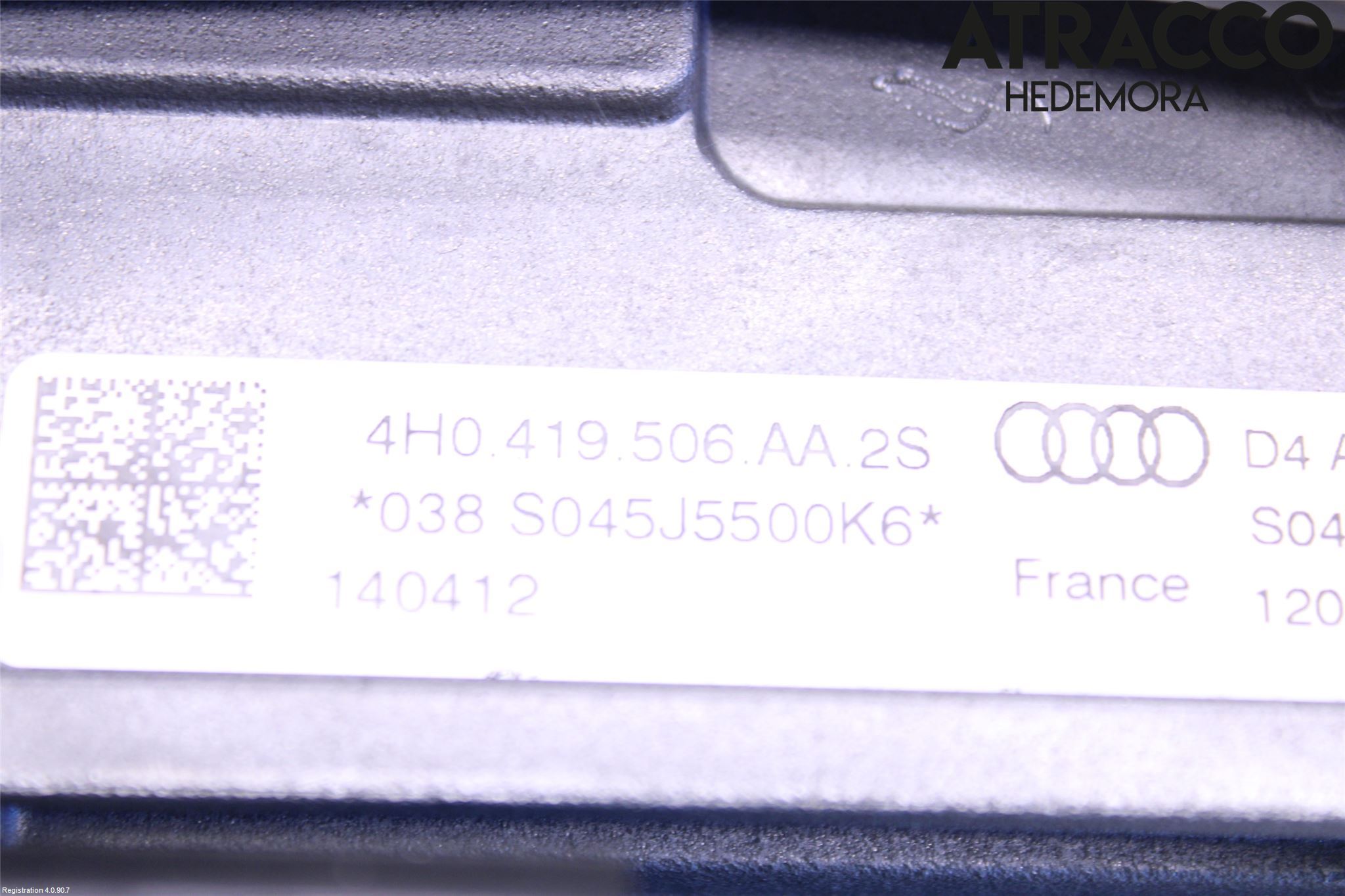 Audi A8/S8 4H 10-17 Rattakselaggregat Innebygd Servo