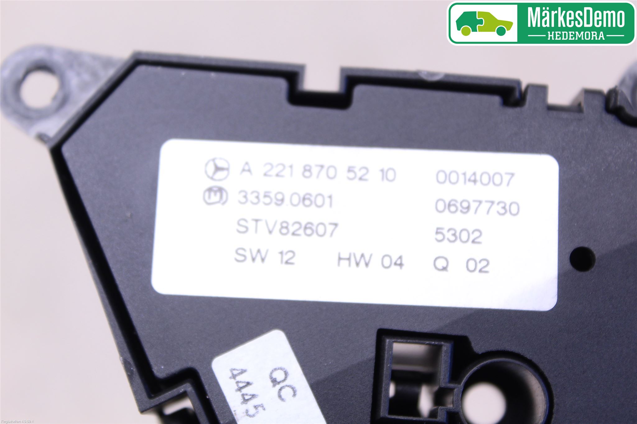 Mercedes-Benz MB S-KLASS (W221) 05-13 Bryter Sete Regulering