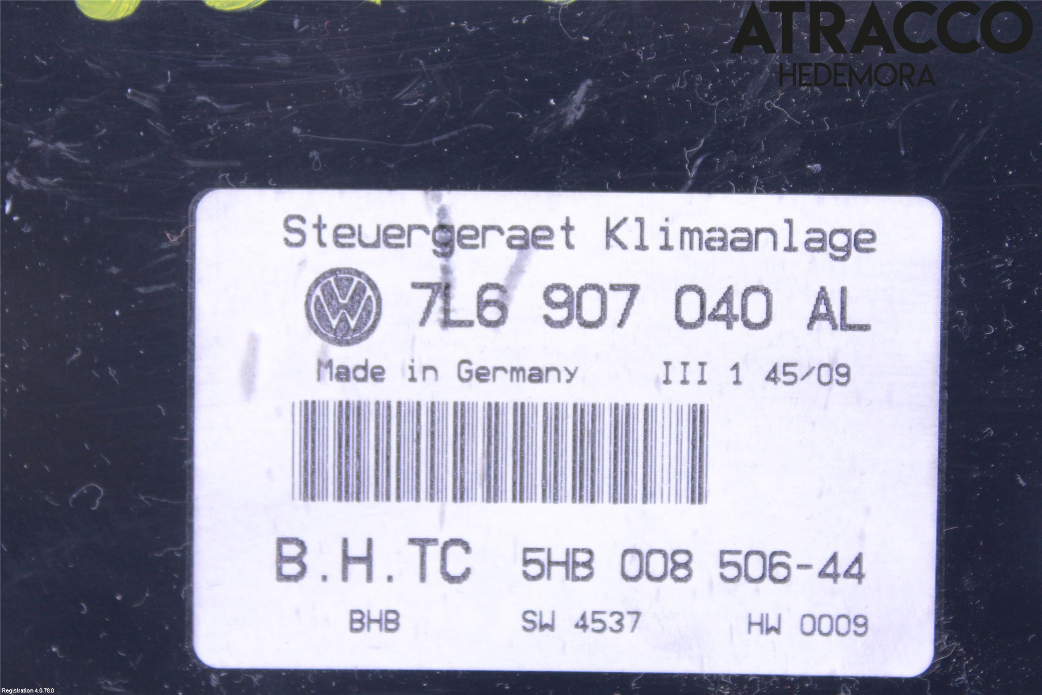 Volkswagen VW TOUAREG 7L 03-10 Varme Ac Betjening-Display