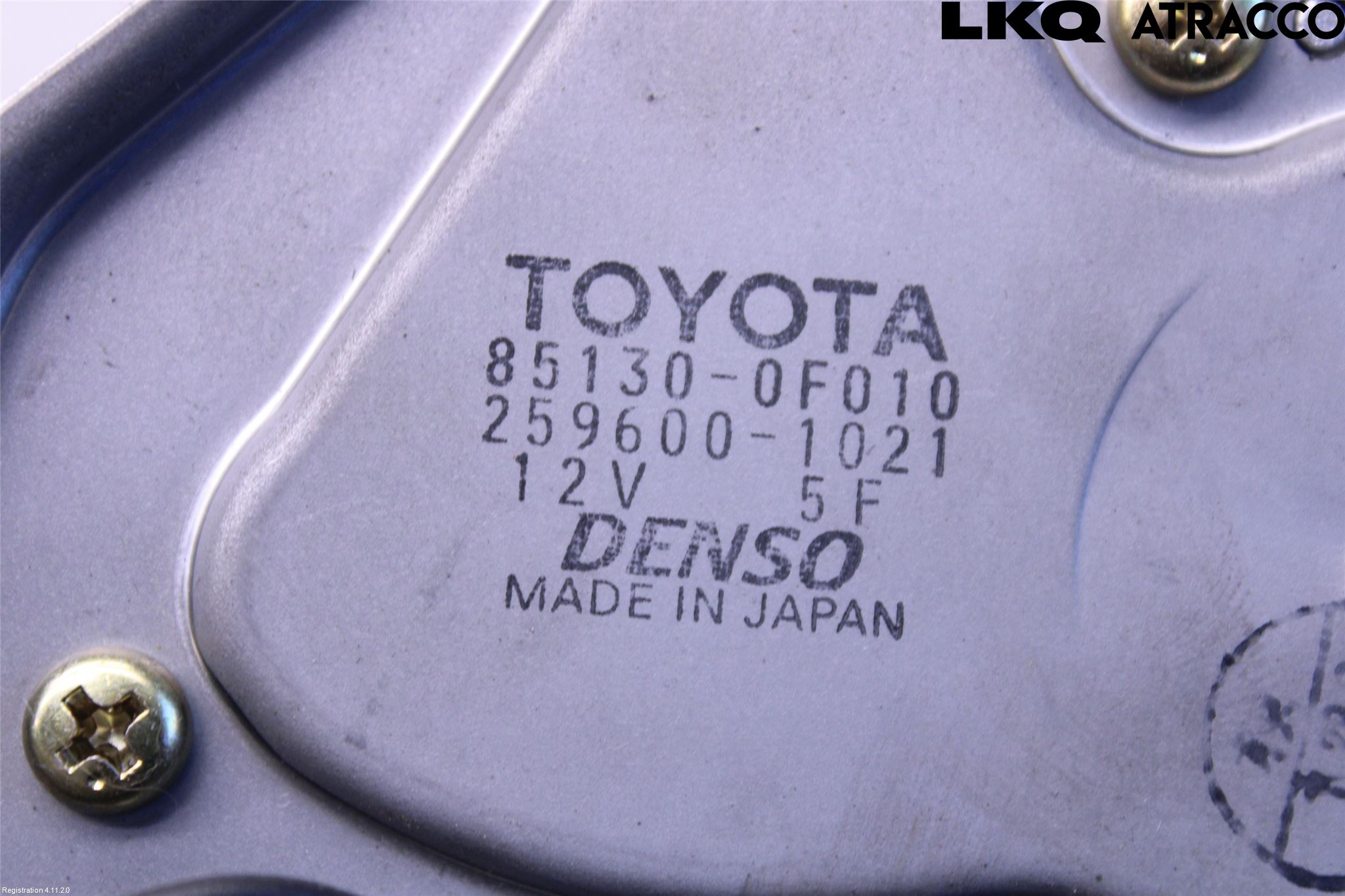 Toyota COROLLA VERSO 04-07 Viskermotor Bakluke