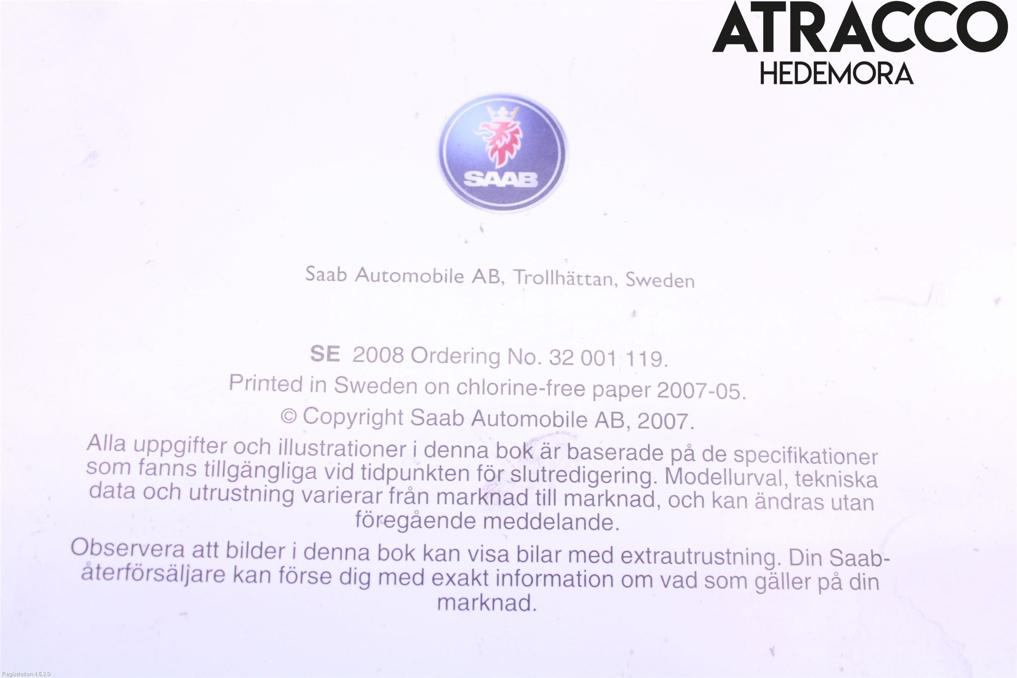 Saab 9-5     06-10 Instruksjonsbok
