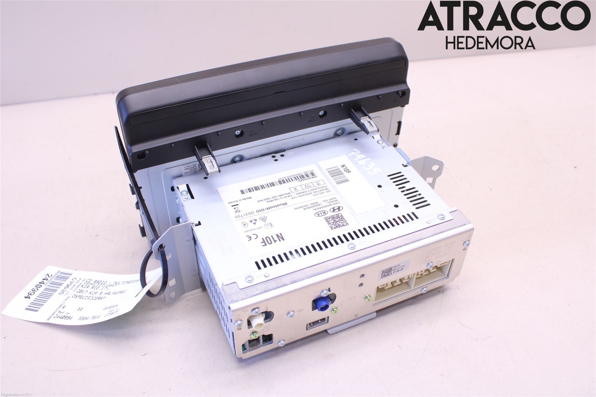 Kia RIO 17- Stereo Radio Med Cd