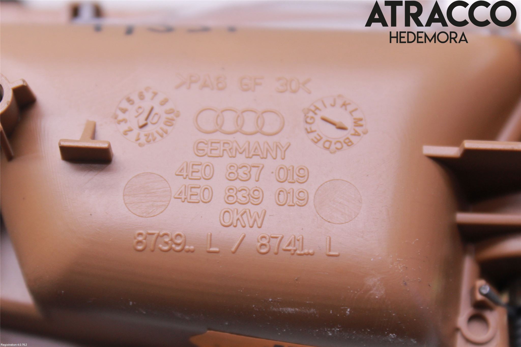 Audi A8/S8 4E  02-09 Innr Dørhandtak V Indre