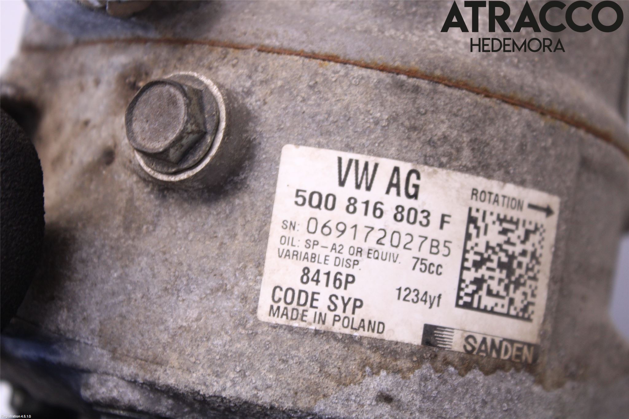 Skoda FABIA 15-21 Varme Ac Kompressor
