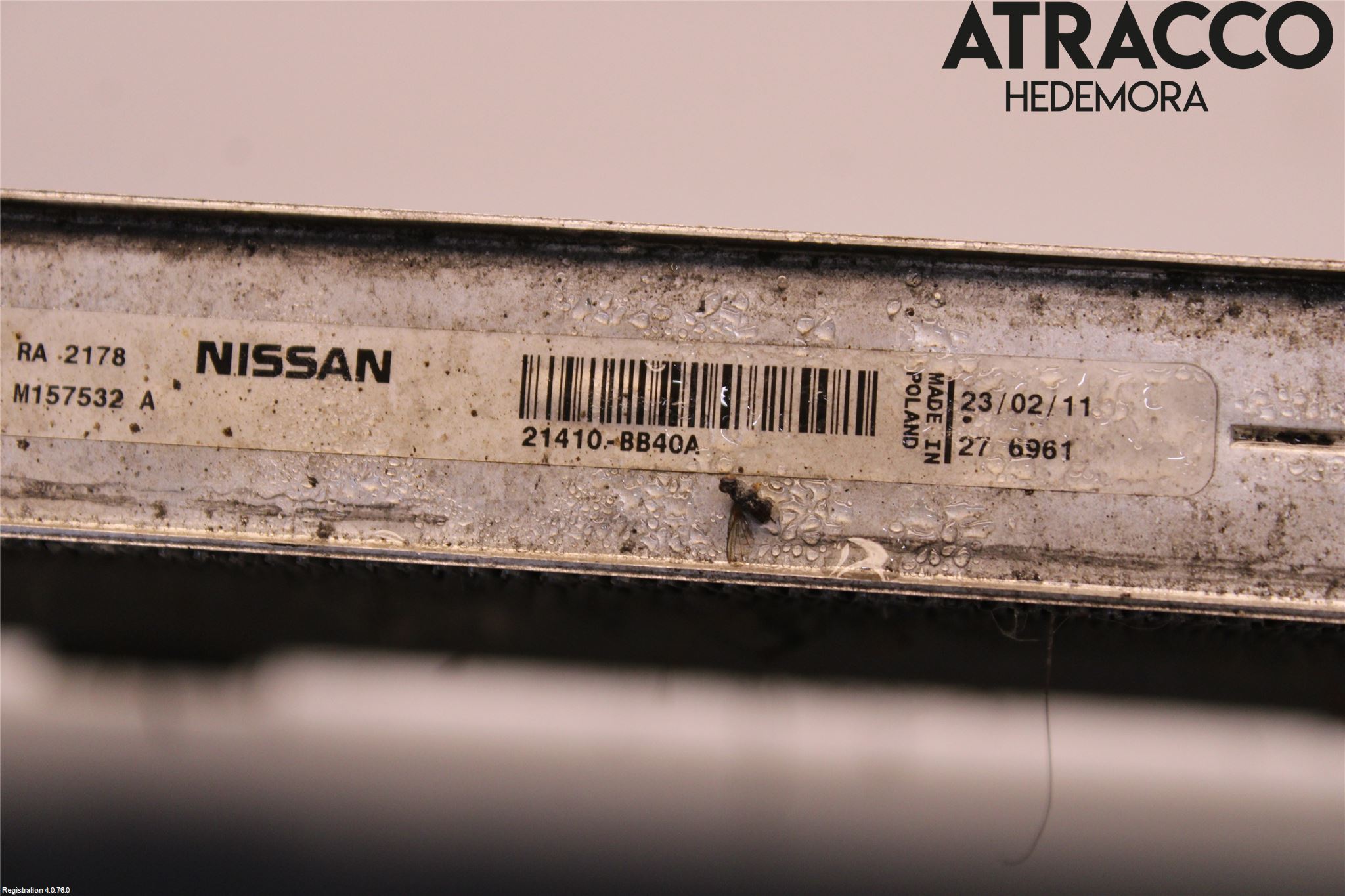 Nissan QASHQAI 10-14 Radiator Manuell