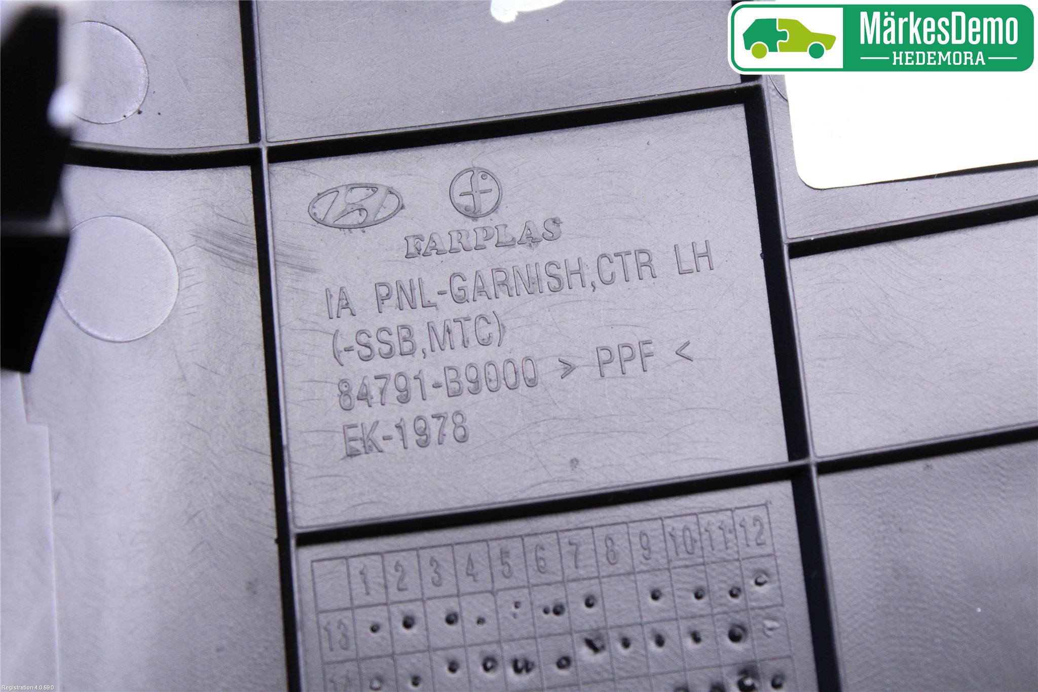 Hyundai i10 BA 17-20 Innr Dekor Instrbord