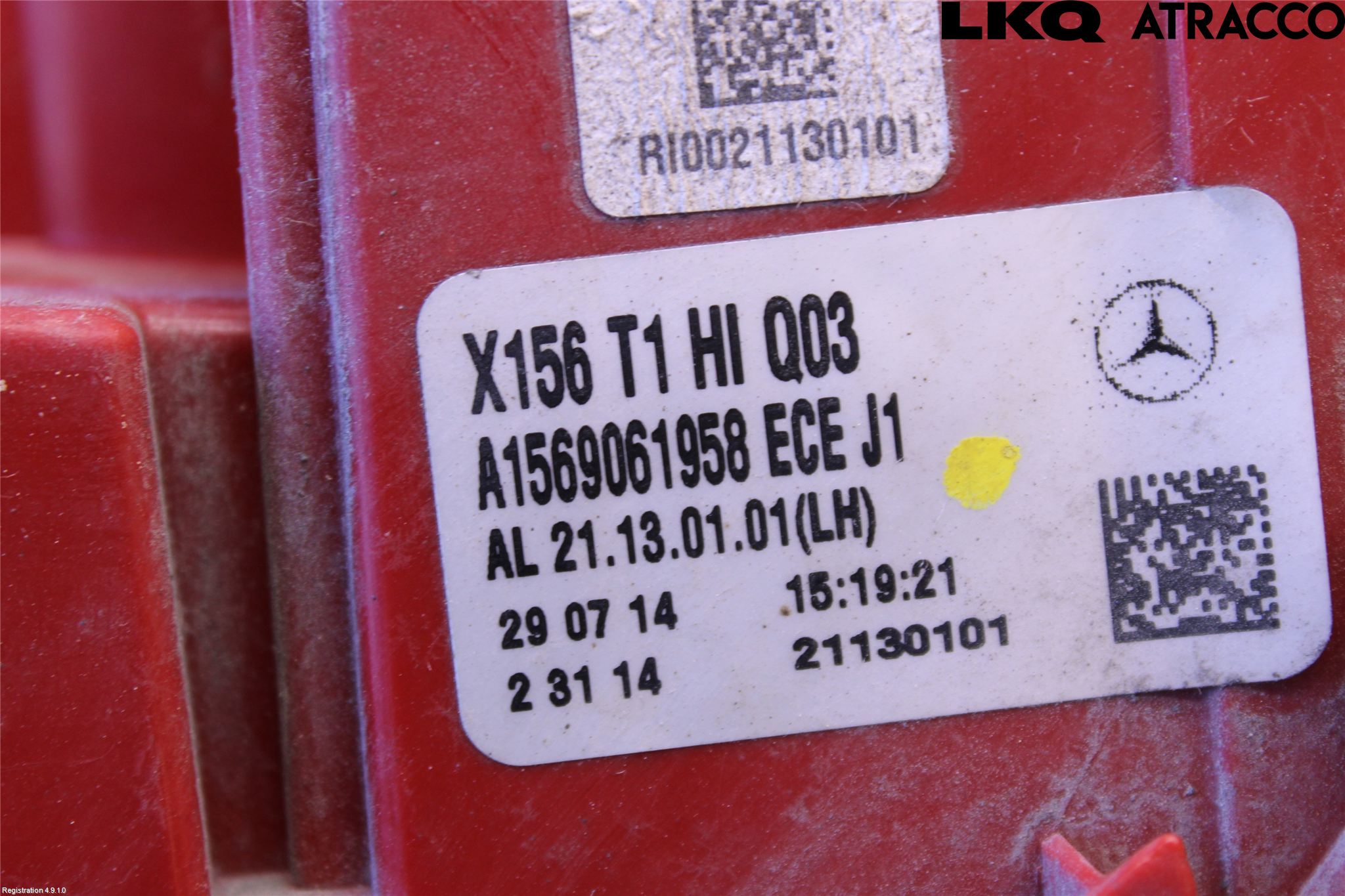 Mercedes-Benz MB GLA-KLASS (X156) 13-20 Baklykt Venstre