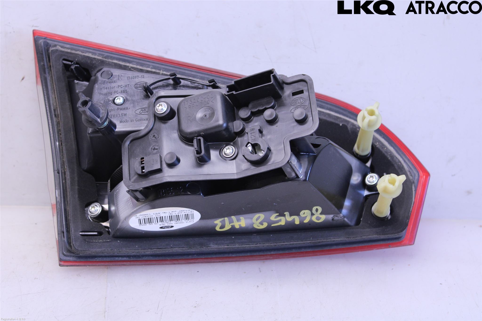 Ford S-MAX 06-15 Baklykt Høyre  På Luke(Indre)