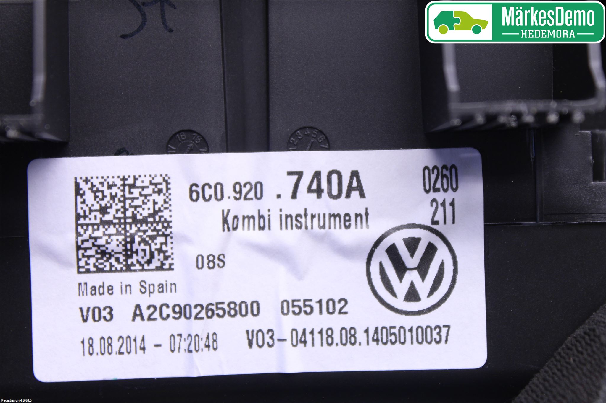 Volkswagen VW POLO 10-17 Instr Kombinert