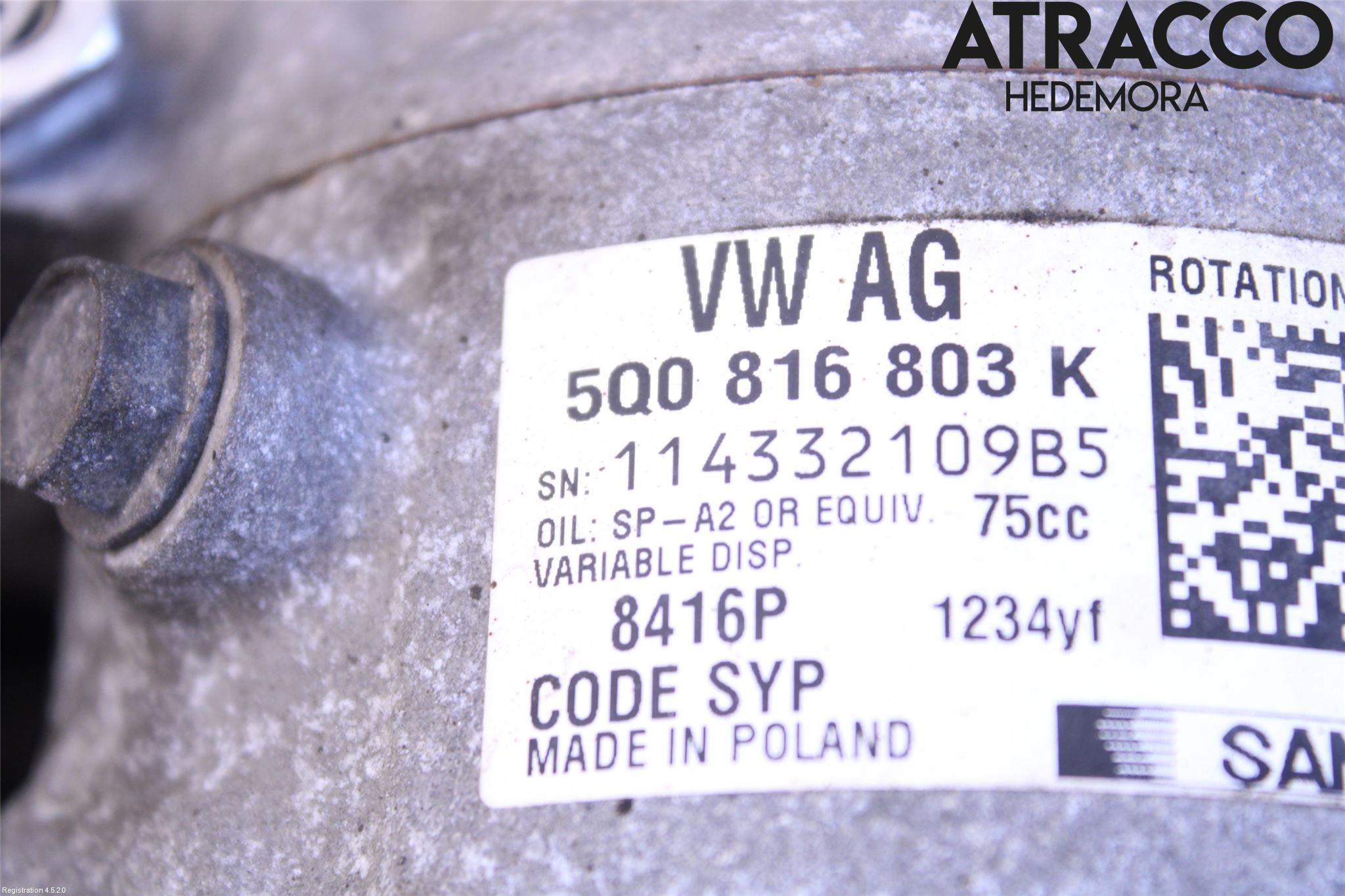 Volkswagen VW PASSAT 20-24 Varme Ac Kompressor