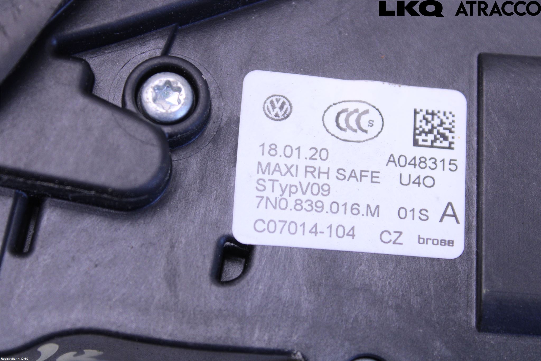 Volkswagen VW SHARAN 11- Dørlås - Låsekasse