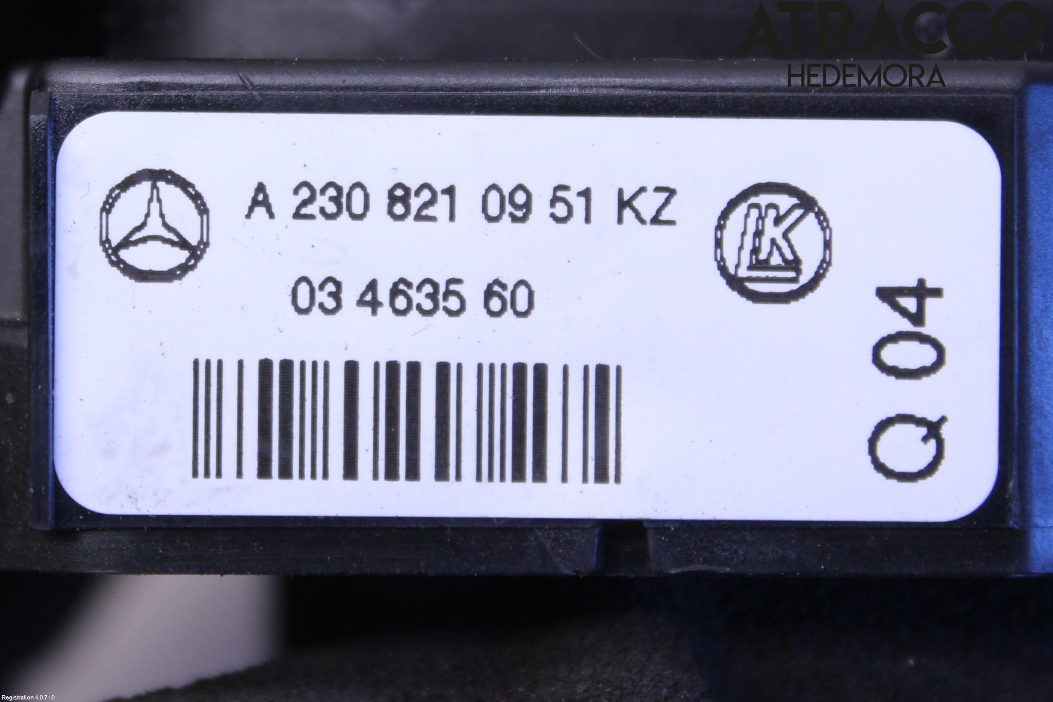 Mercedes-Benz MB SL-KLASS (R230) 00-11 Bryter Sete Regulering