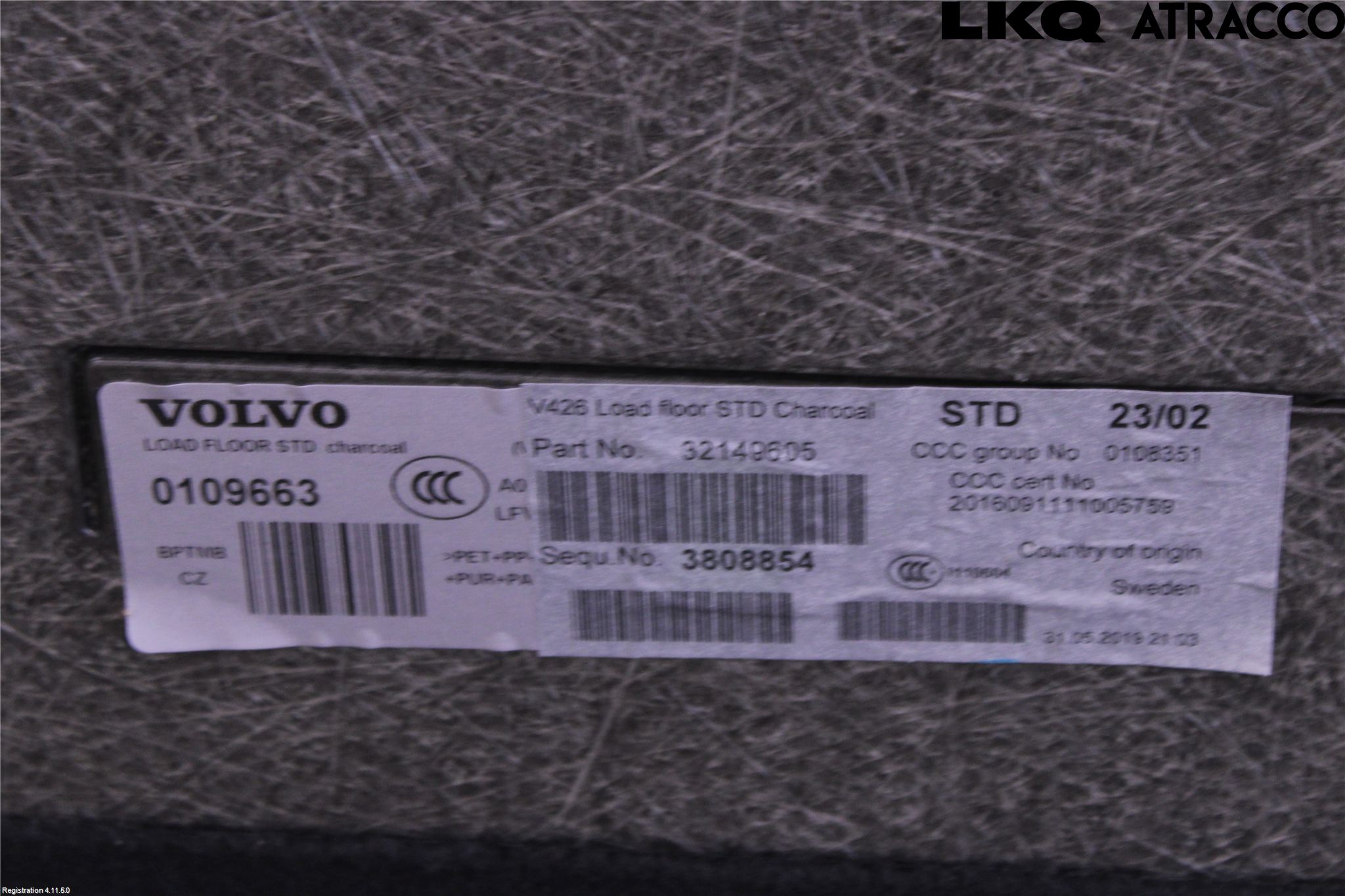 Volvo XC60 18- Bakluke Bun (Utgår 5023)