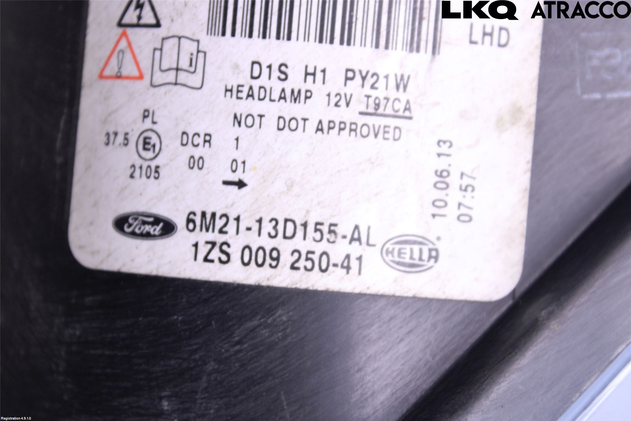 Ford S-MAX 06-15 Frontlykt Venstre