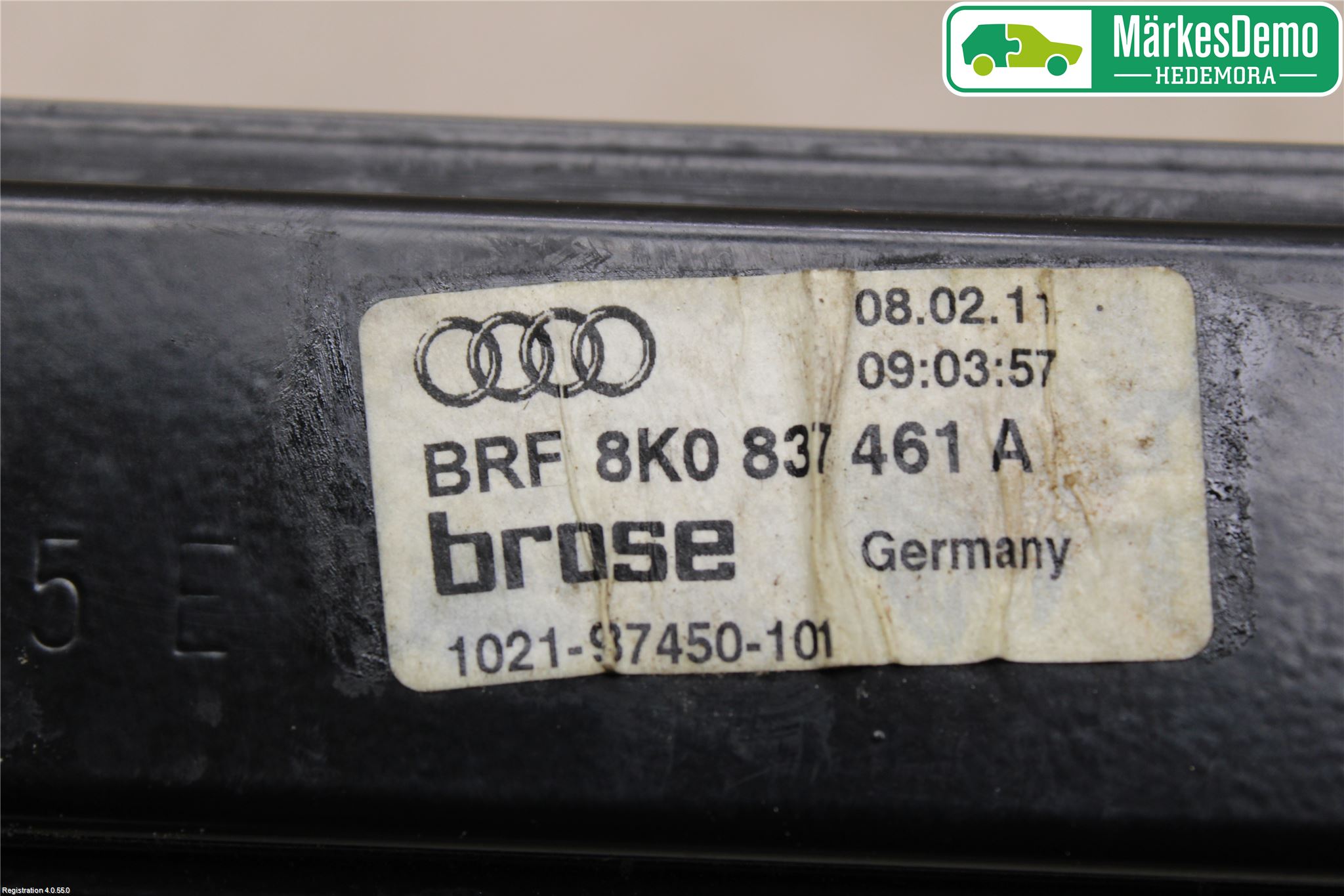 Audi A4/S4 08-11 Vindusheis El Komp