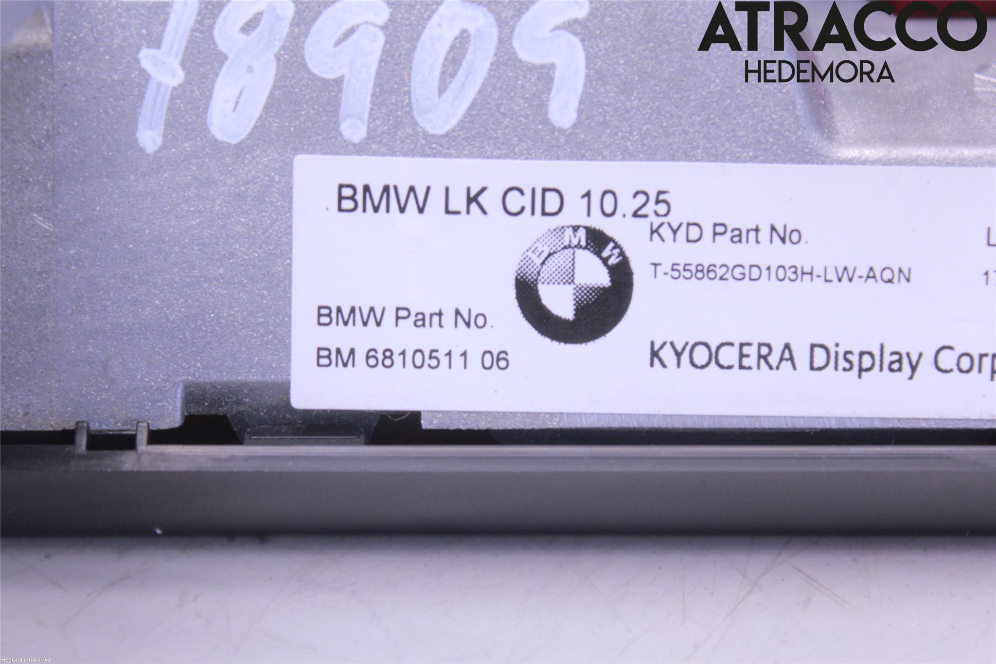 BMW 5 G30/G31/F90 17-23 Instr Skjerm Dvd-Gps-Ac-Tlf