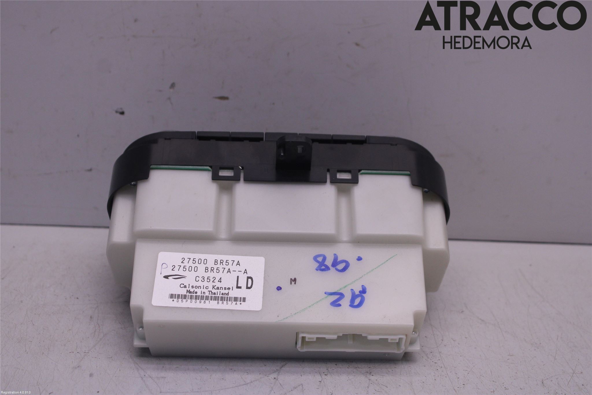 Nissan QASHQAI+2  10-14 Varme Ac Betjening-Display