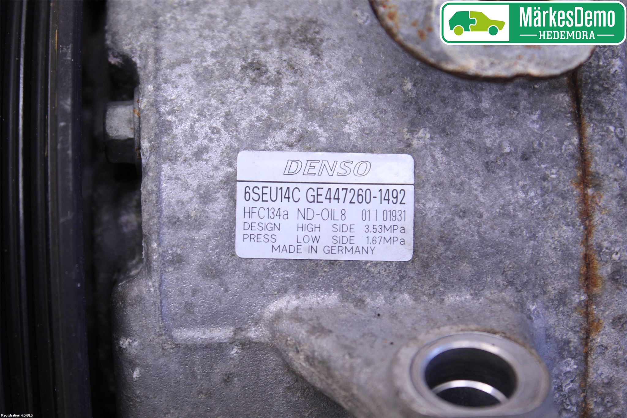 Toyota AURIS 07-09 Varme Ac Kompressor