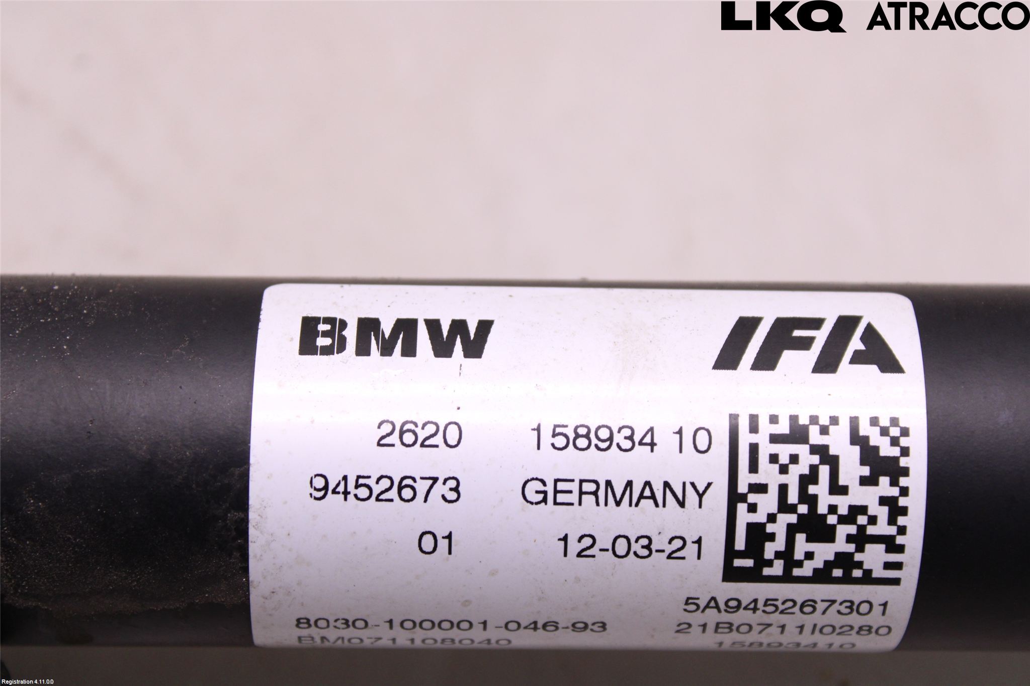 BMW X3 G01 18- Mellomaksel Fremre 4Wd