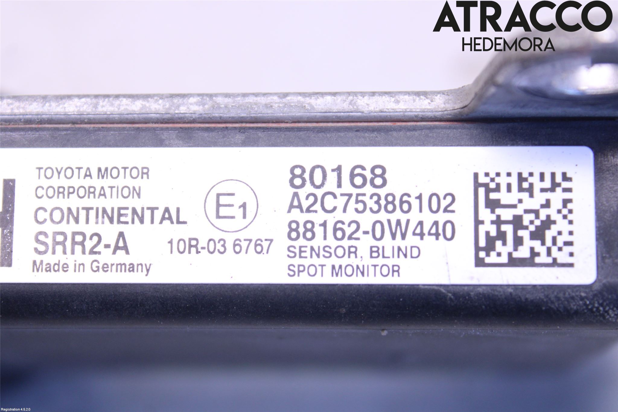 Toyota PRIUS (ZVW50) 16-21 Sensor Kollisjonsbeskyttelse