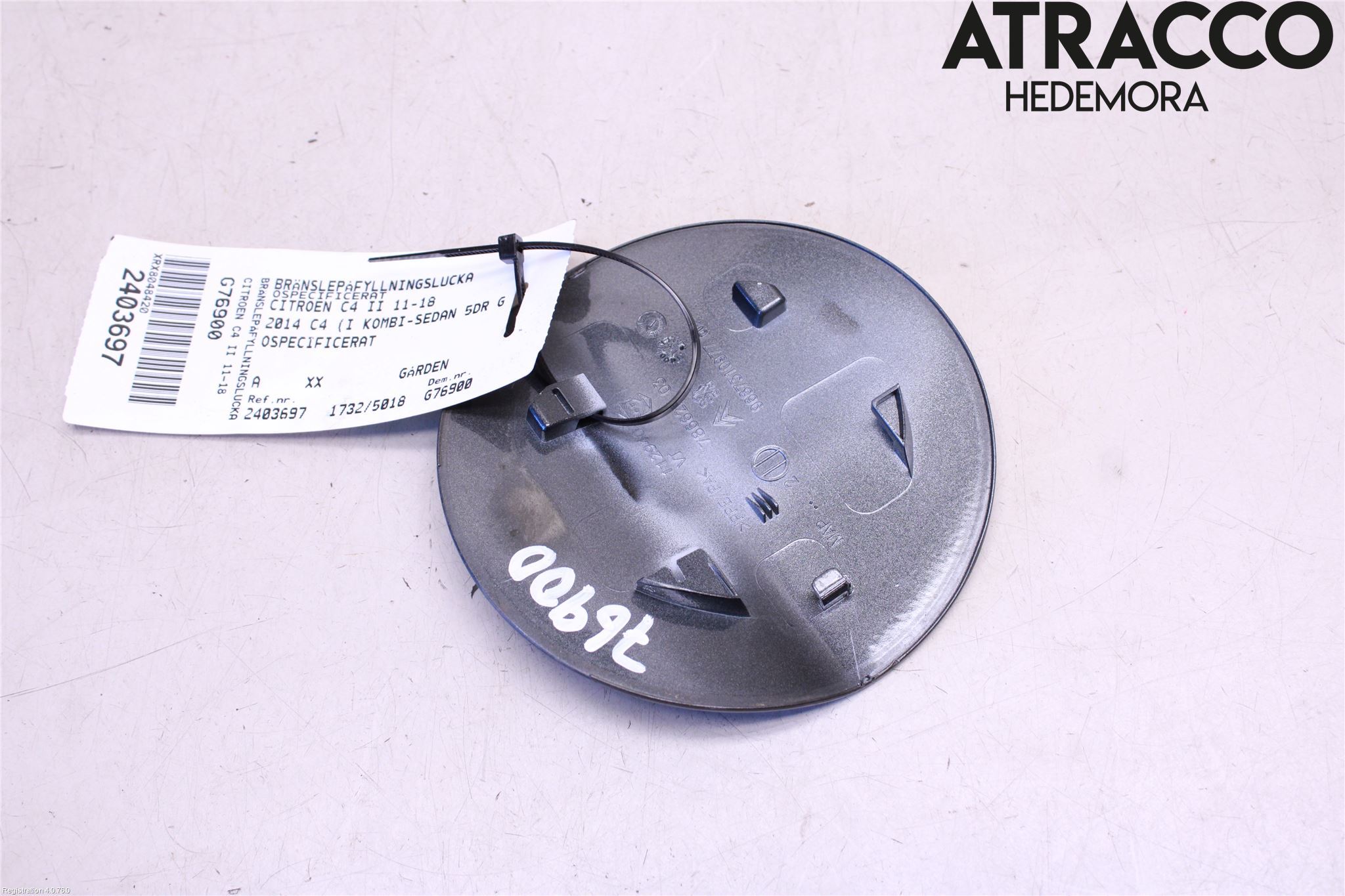 Citroen C4 II 11-18 Drivstoff Tankluke