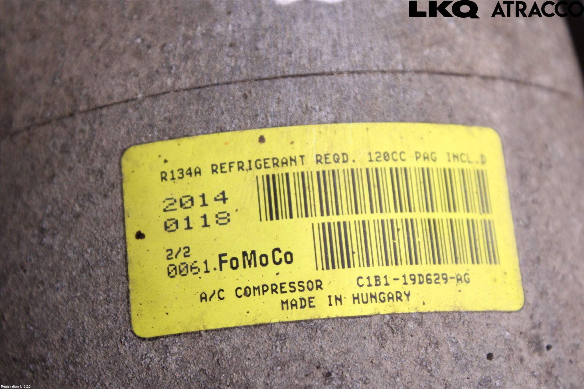 Ford FIESTA 13-17 Varme Ac Kompressor