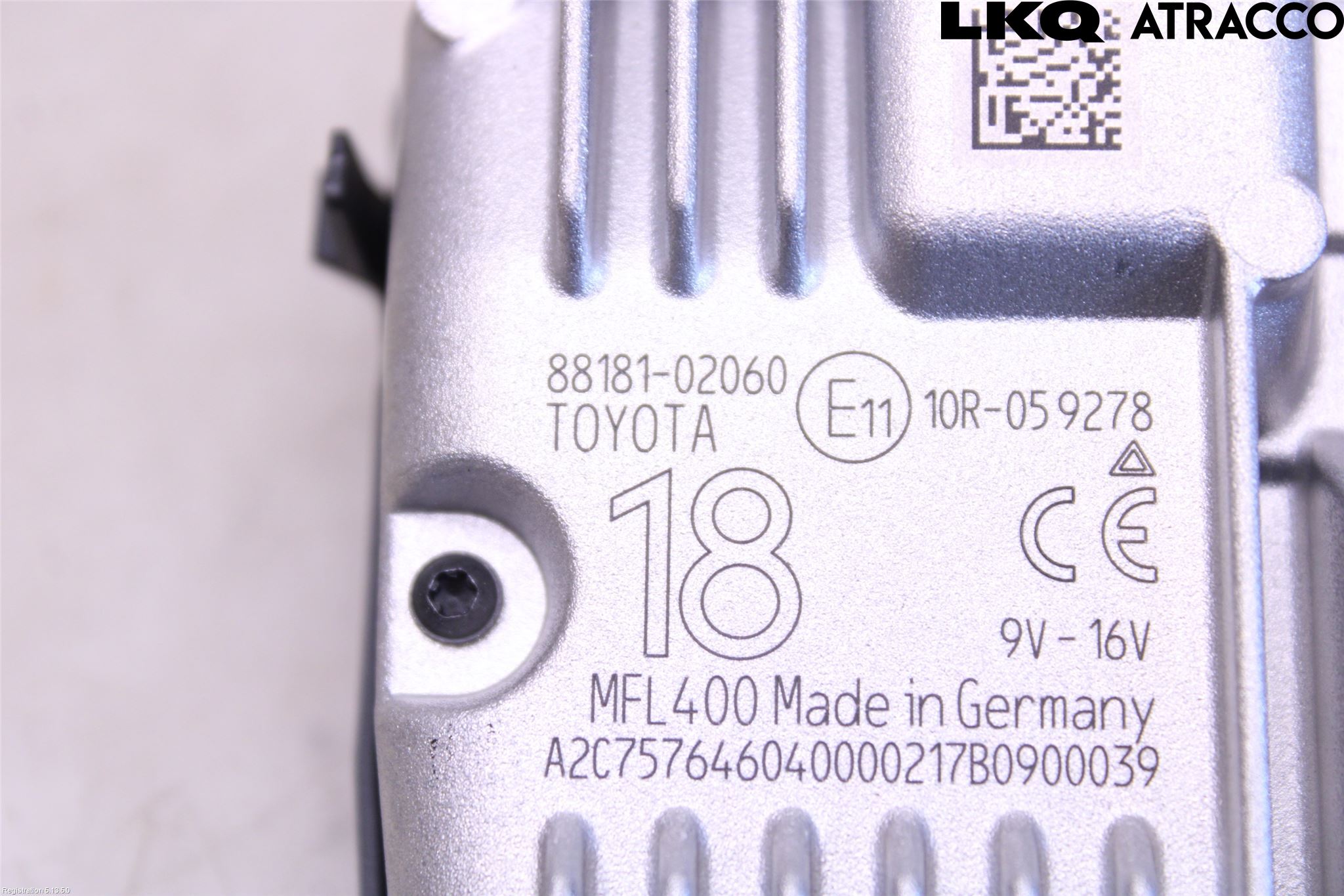 Toyota AURIS 13-19 Sensor Kollisjonsbeskyttelse