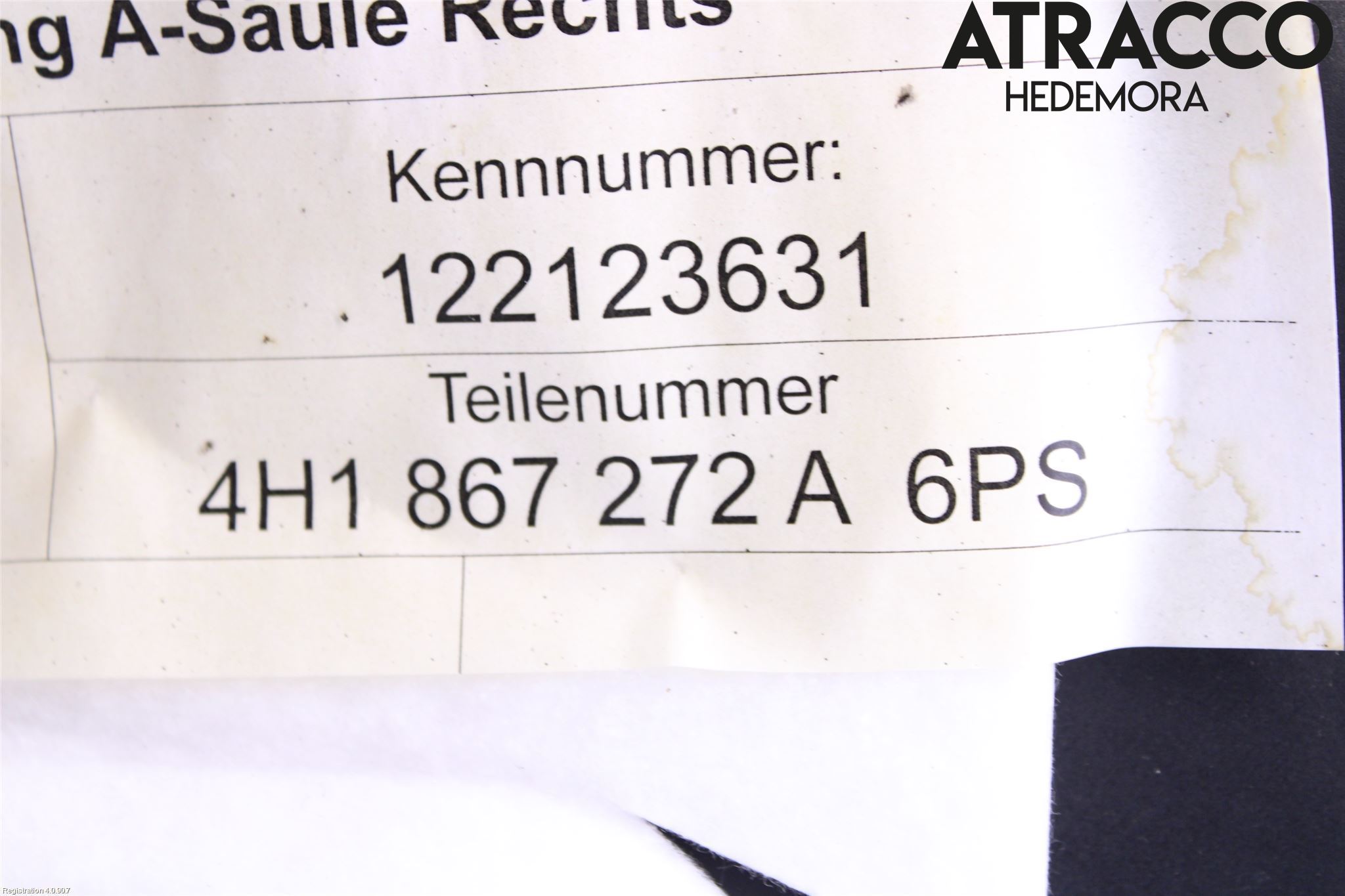 Audi A8/S8 4H 10-17 Innr Terskel Innstigning