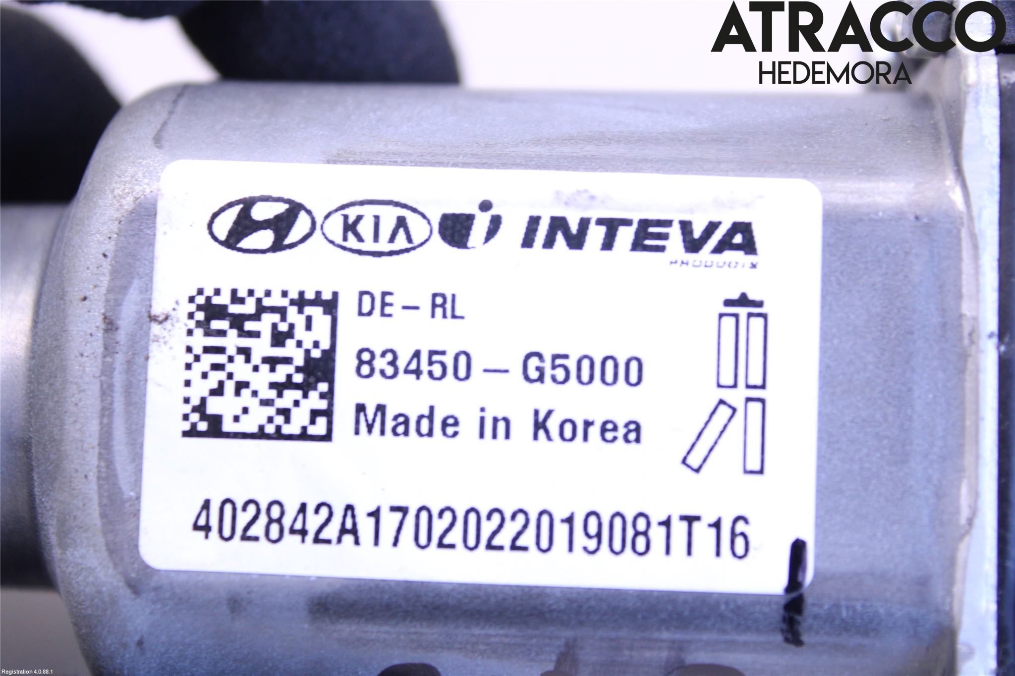 Kia NIRO (DE) 17-22 Vindusheismotor