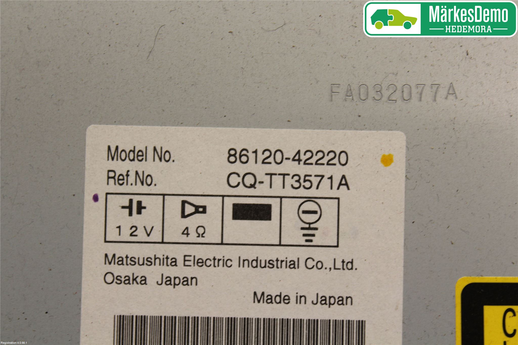 Toyota RAV 4 06-12 Stereo Radio Med Cd