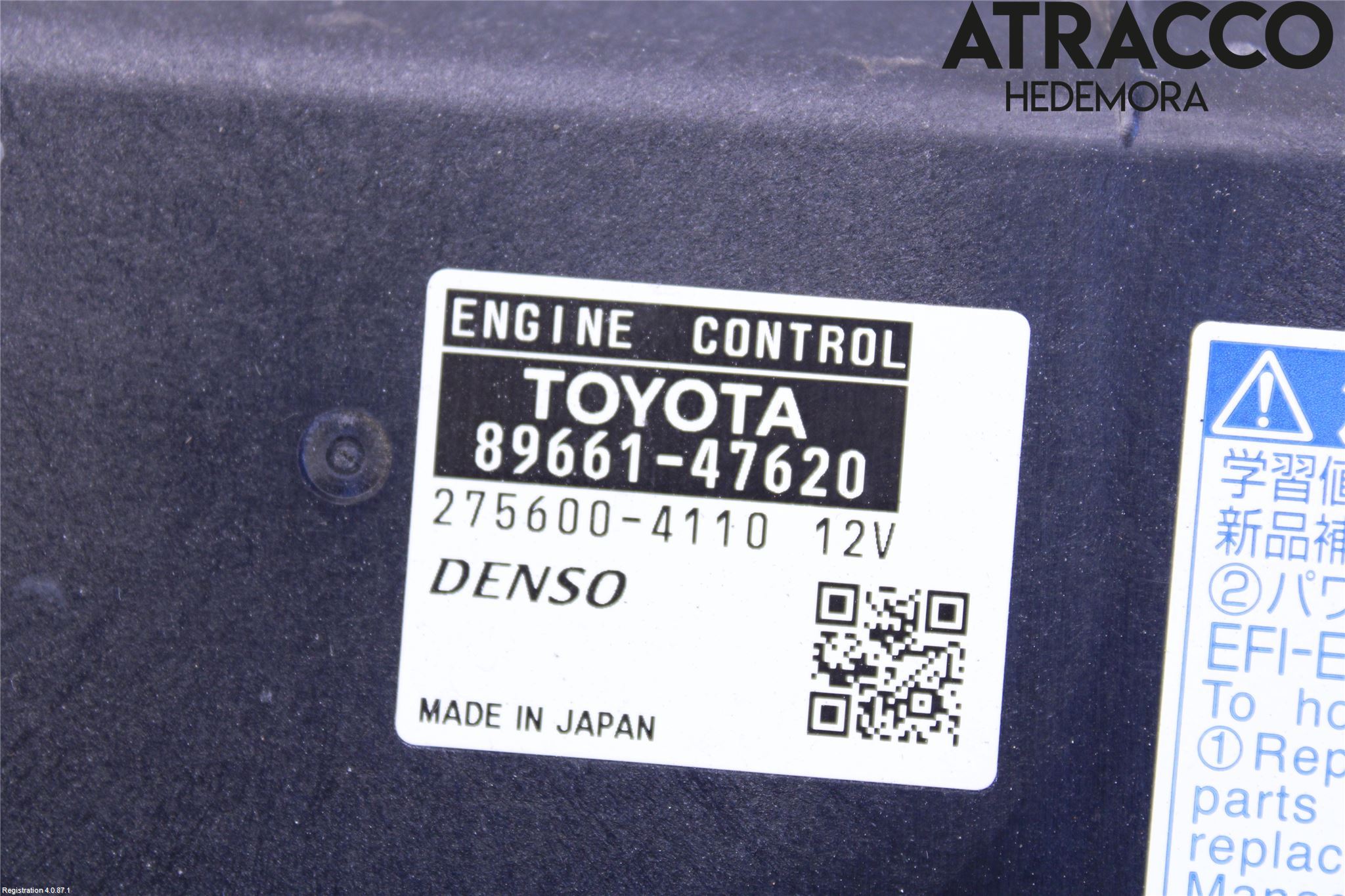Toyota PRIUS+ ZVW40 12-20 Styreenhet Innsprøytning